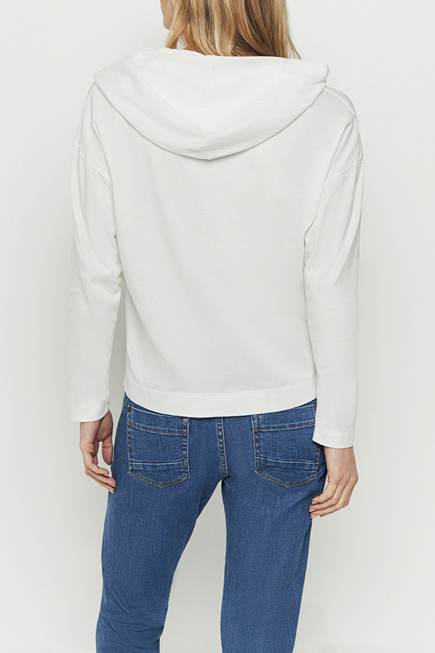 MAESTRO _ ECRU ORGANIC COTTON T-SHIRT WITH ARTY MESSAGE OFF- 2