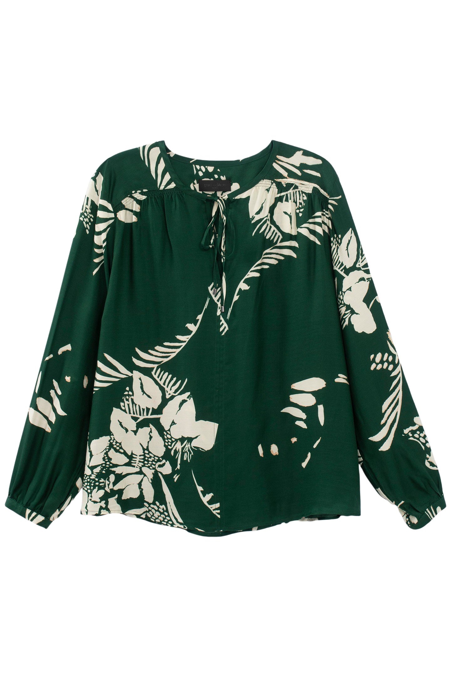 PURE EDITION – GREEN JUNGLE VIBE PRINT BLOUSE 4