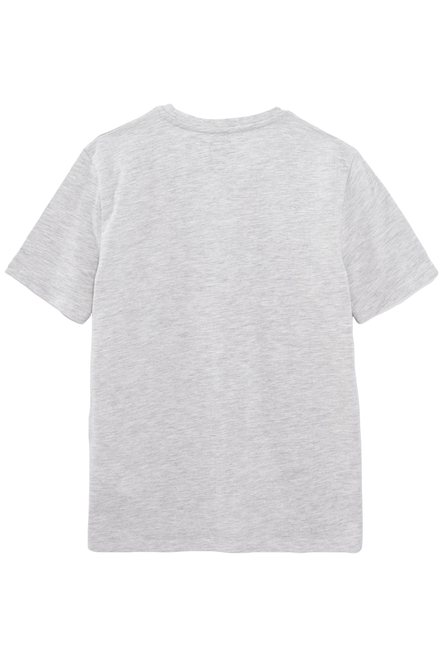 BOYS' GREY ORGANIC COTTON T-SHIRT, STRIPED MIAMI IMAGE 2