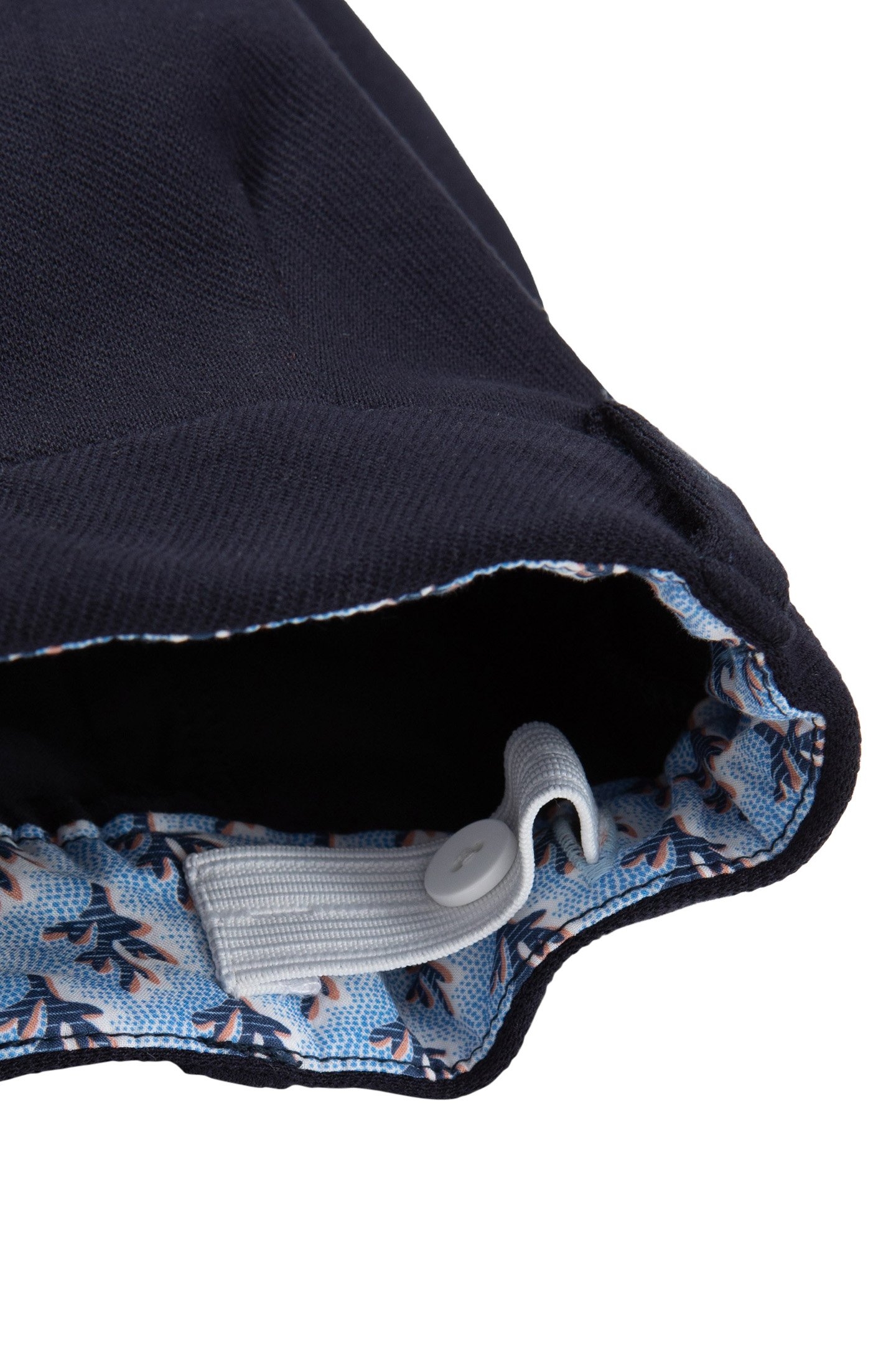 BOYS’ NAVY KNIT BERMUDA SHORTS 6