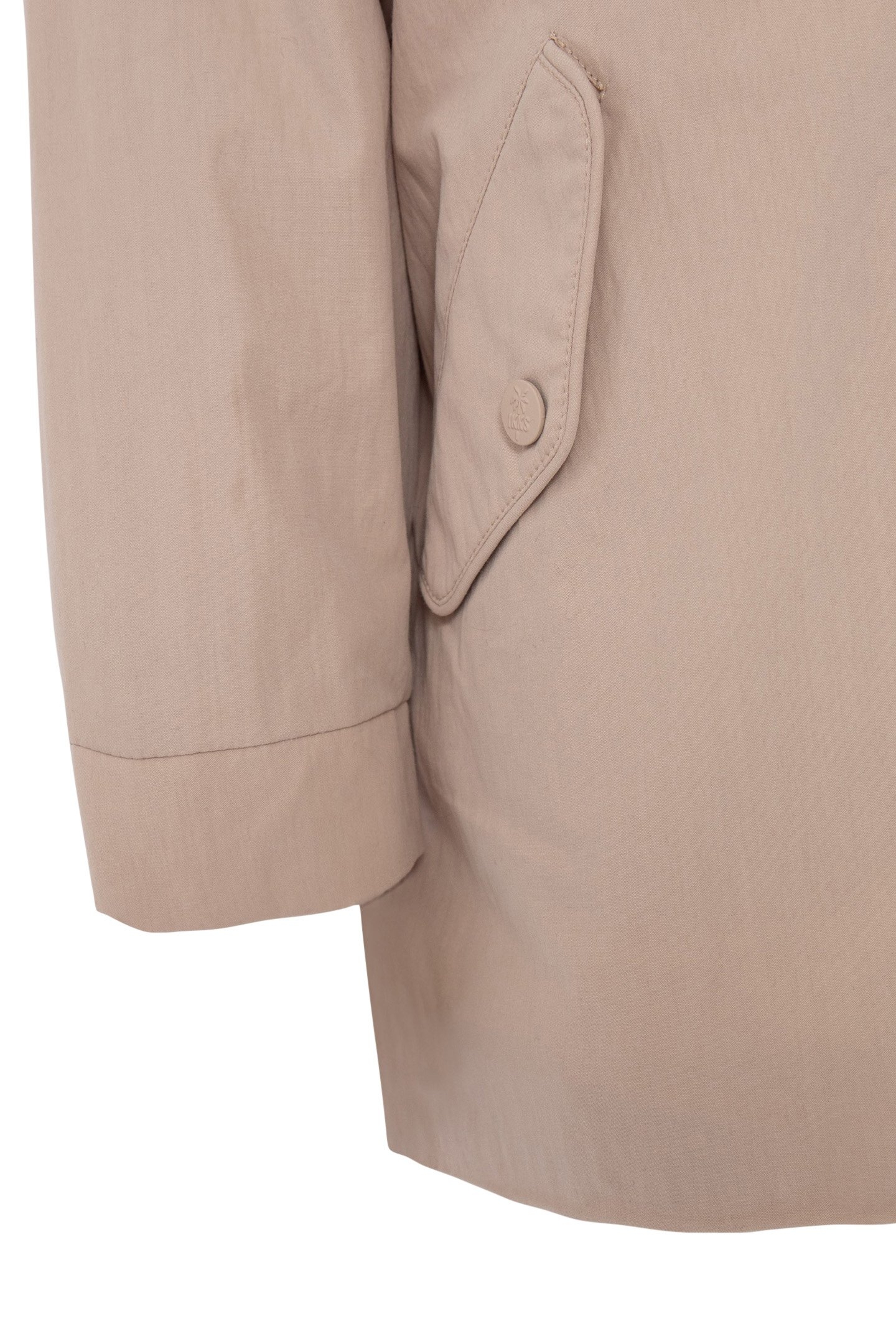 GIRLS' BEIGE TRENCH COAT WITH DECORATIVE DETAIL ON HOOD 4