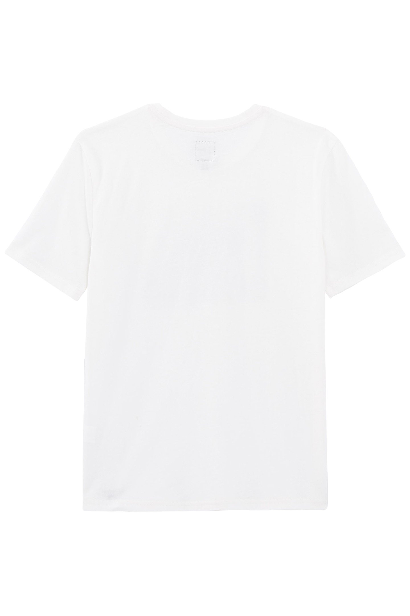 BOYS’ WHITE ORGANIC COTTON T-SHIRT, SMILEYWORLD SKATERS PHOT 2