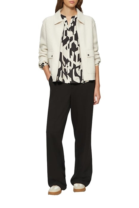 S.OLIVER BLOUSES GREY/BLACK 4