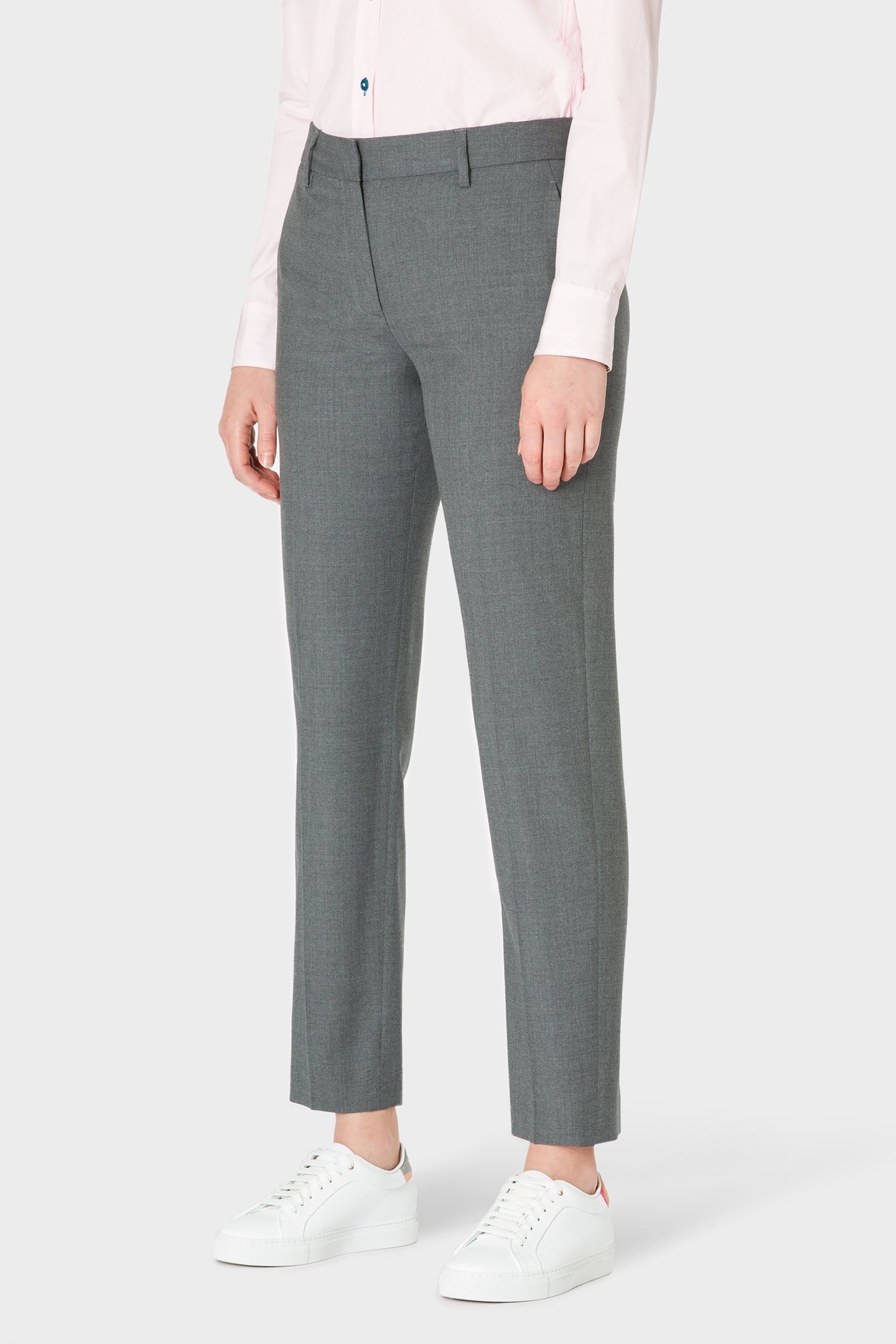 WOMENS TROUSERS GREY MELANGE 1