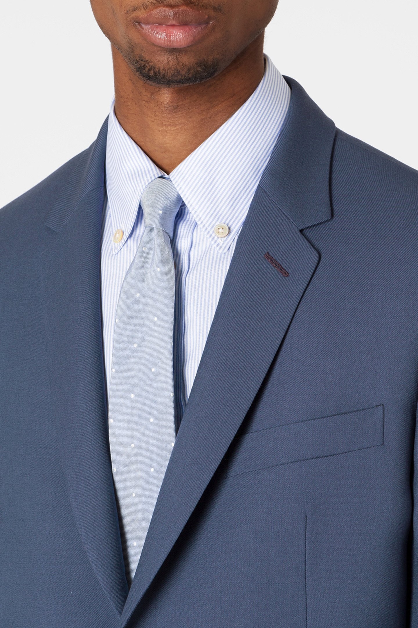 MEN TIE NARROW 6CM BLUE 2