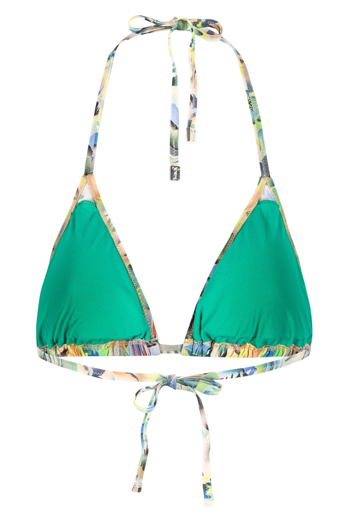 WOMEN TOP BIKINI TRIANGLE LEMON YELLOW 2