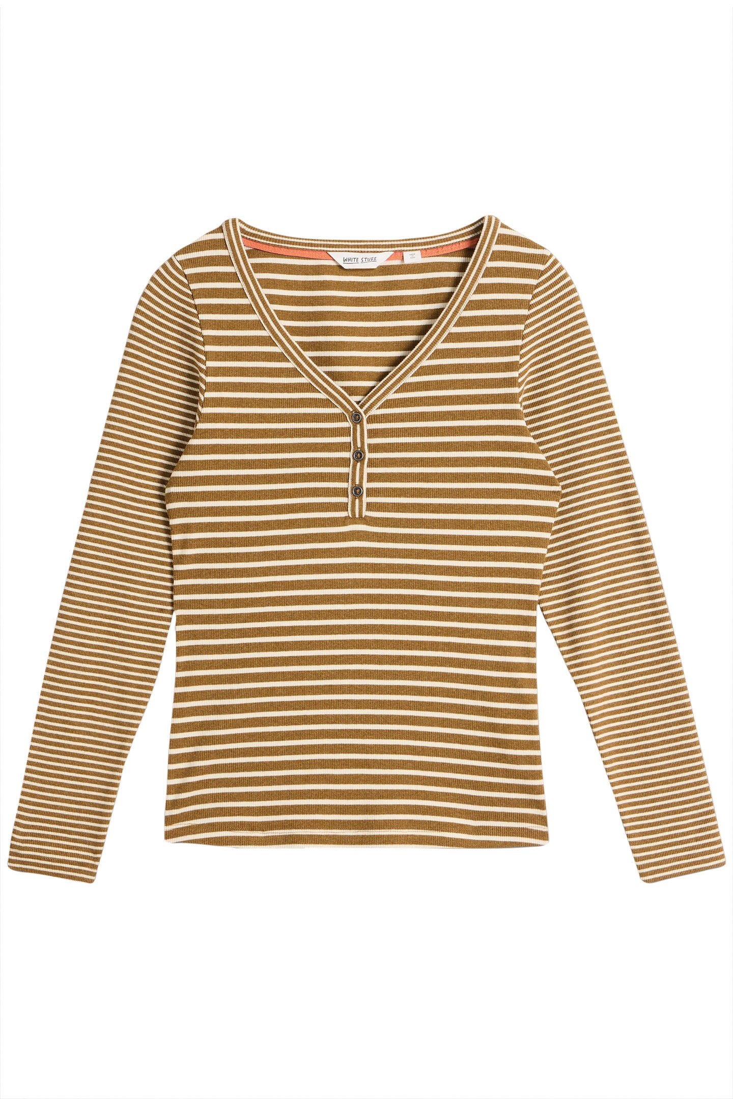 HALLEY RIB STRIPE HENLEY CHARTREUSE MULTI 3
