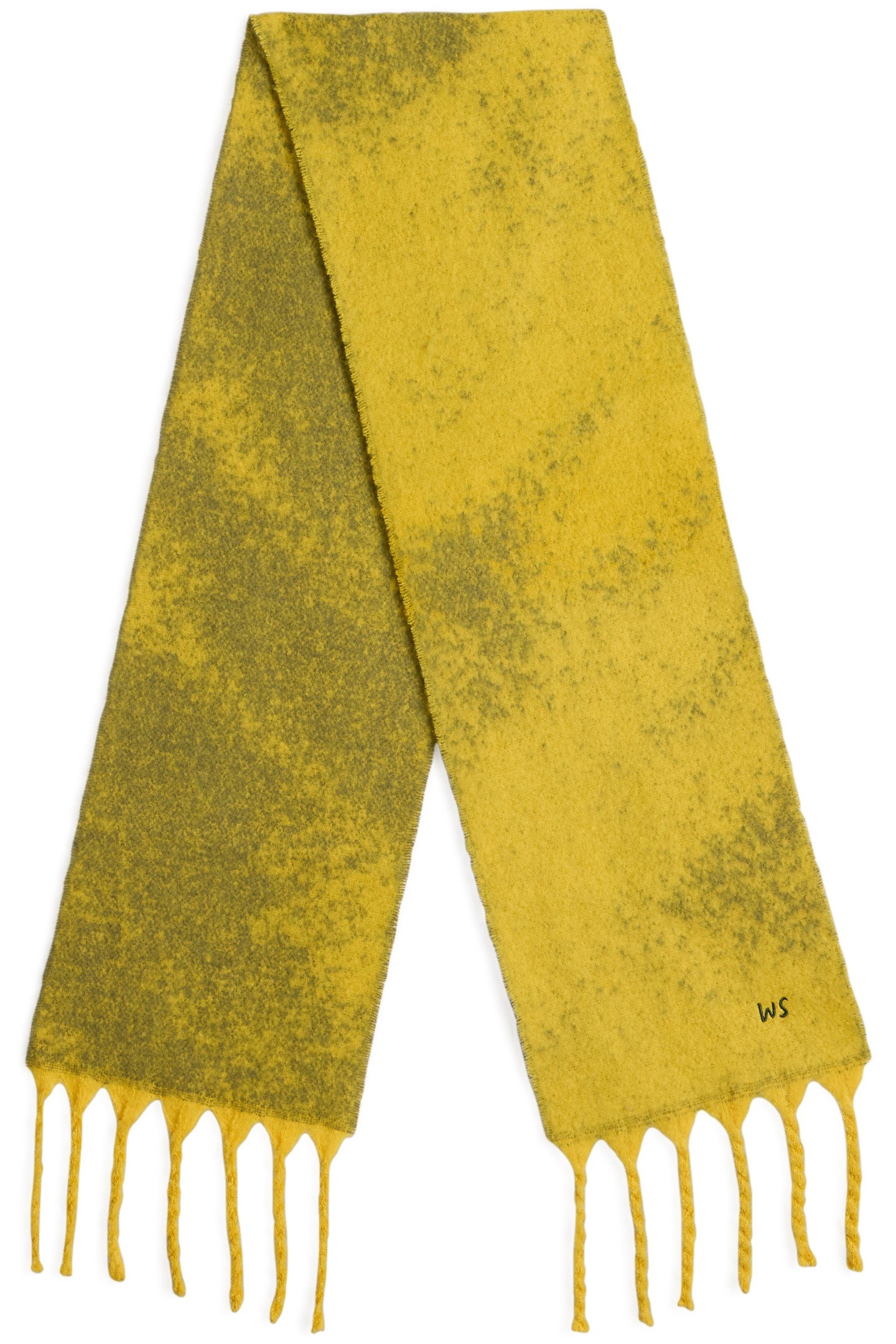 SHELLY SKINNY SCARF MID YELLOW 2