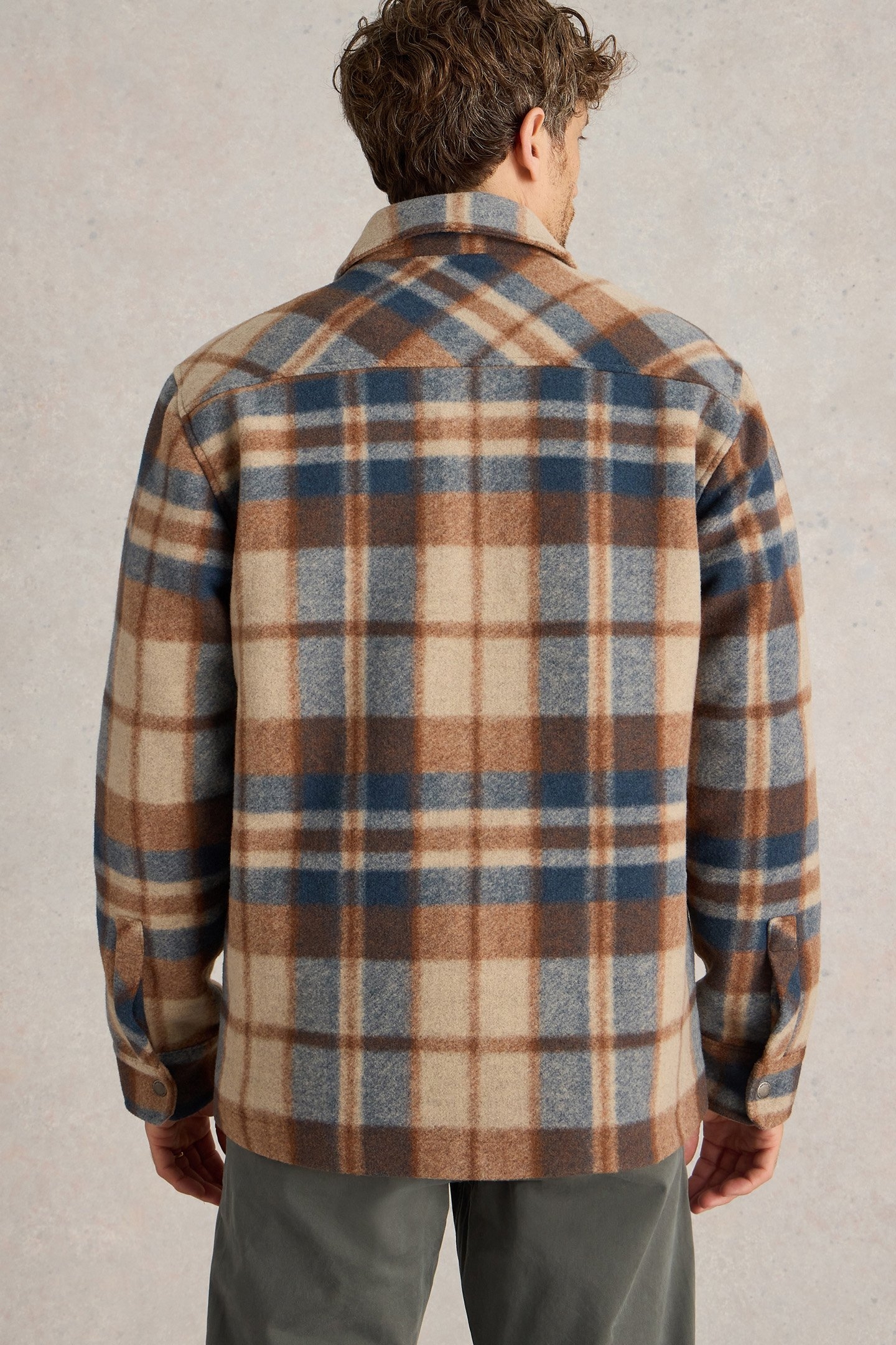 CHECK TRUCKER BROWN MULTI 2