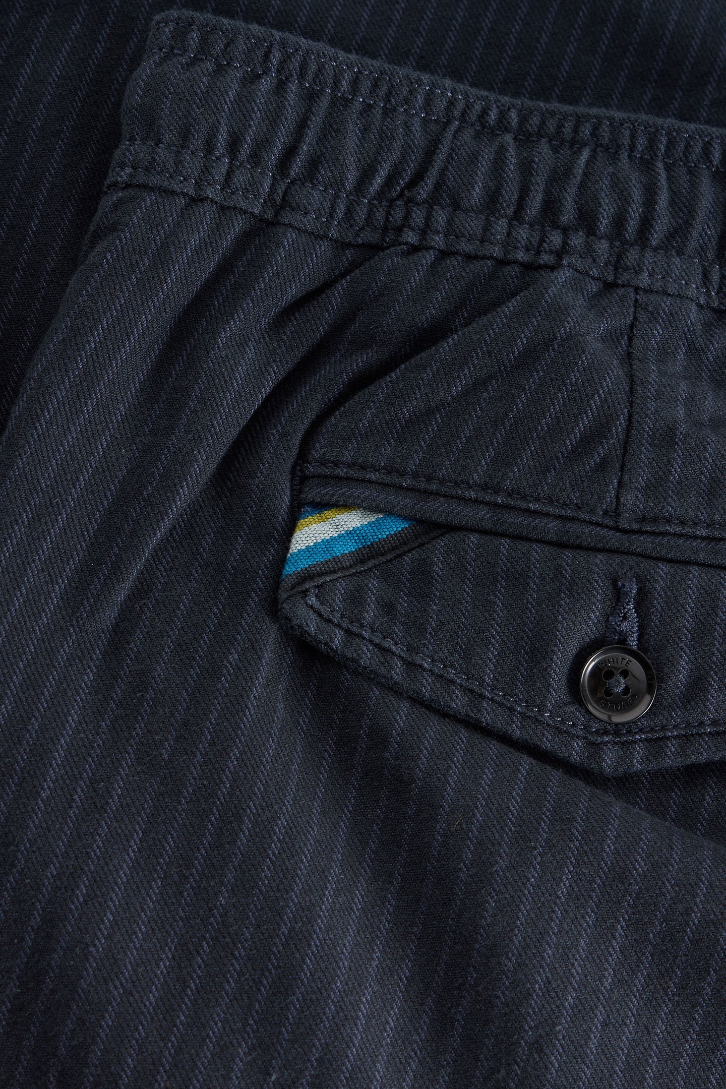 PINSTRIPE CHINO TROUSER NAVY MULTI 6
