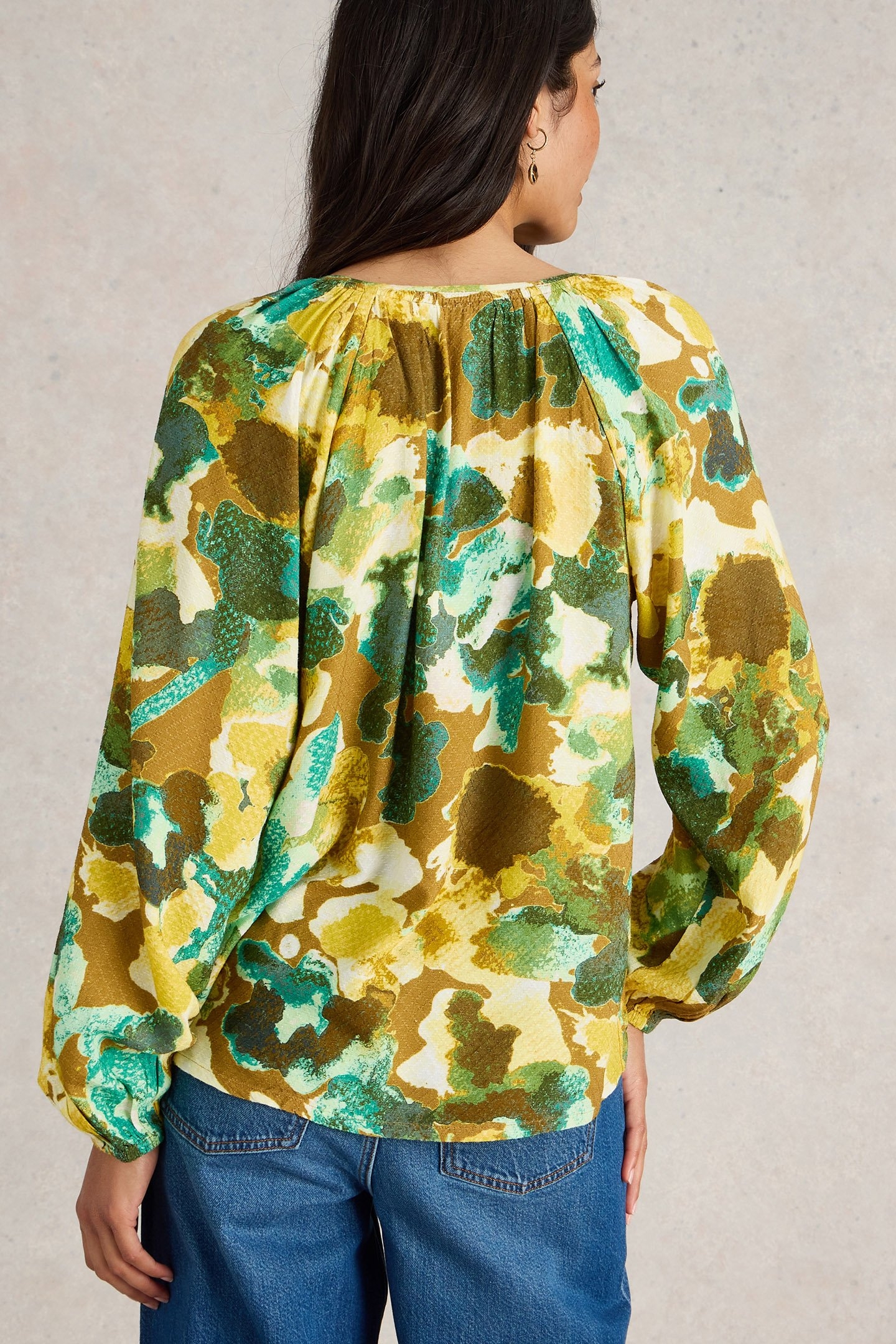 IMOGEN TOP YELLOW PRINT 2