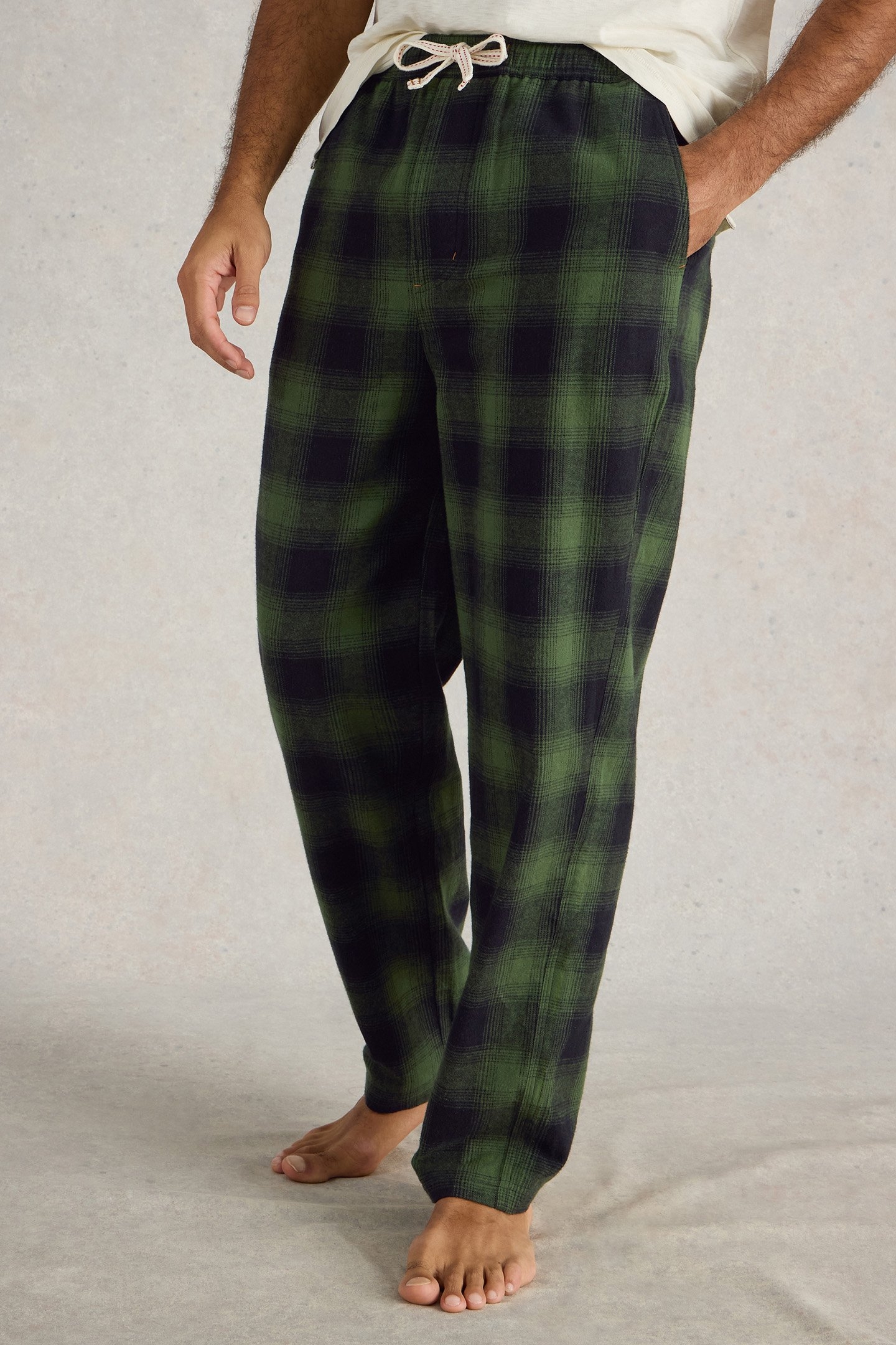 MOORLAND FLANNEL PJ TROUSER GREEN MULTI 1
