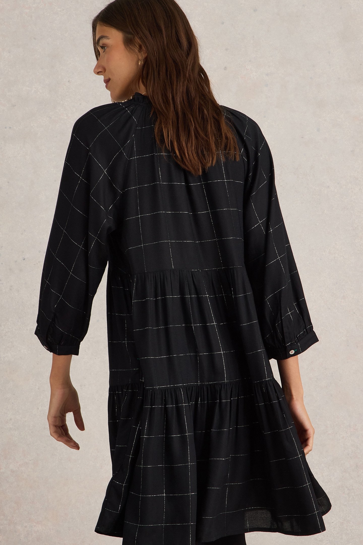 ORLA CHECK DRESS BLACK MULTI 2