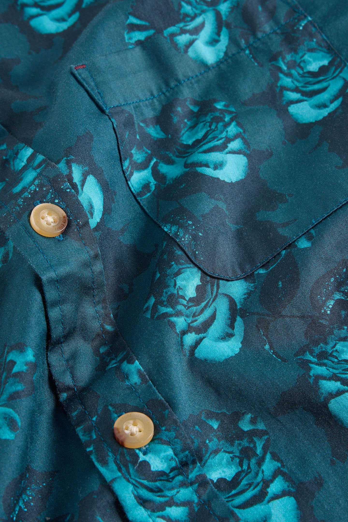 DARK FLORAL PRINTED SHIRT BLUE PRINT 6