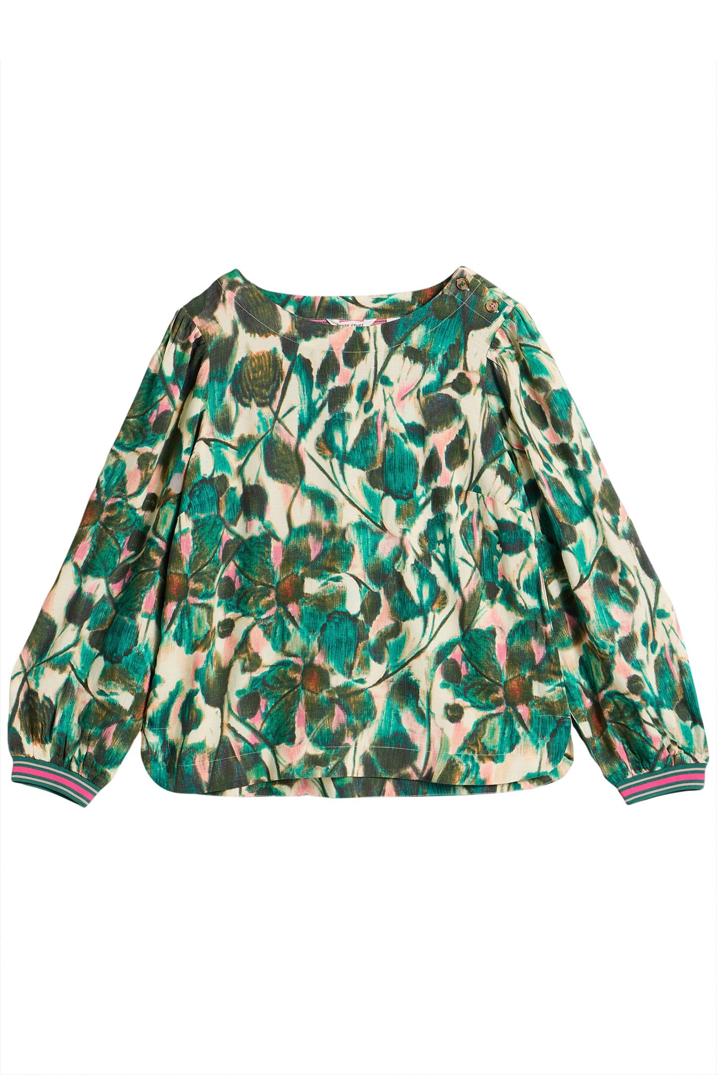 ANGIE TOP GREEN PRINT 4