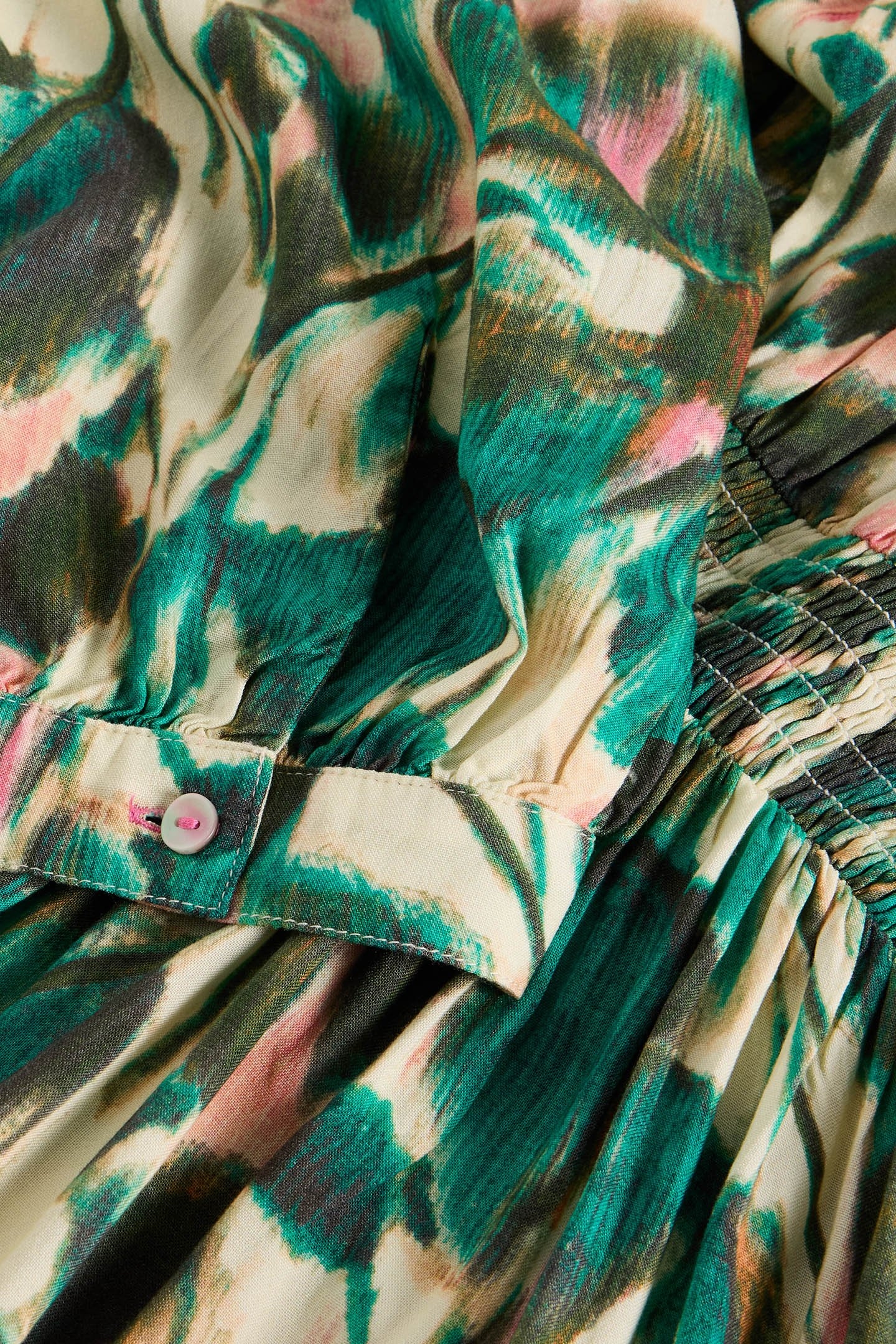 LUCY MIDI DRESS GREEN PRINT 6