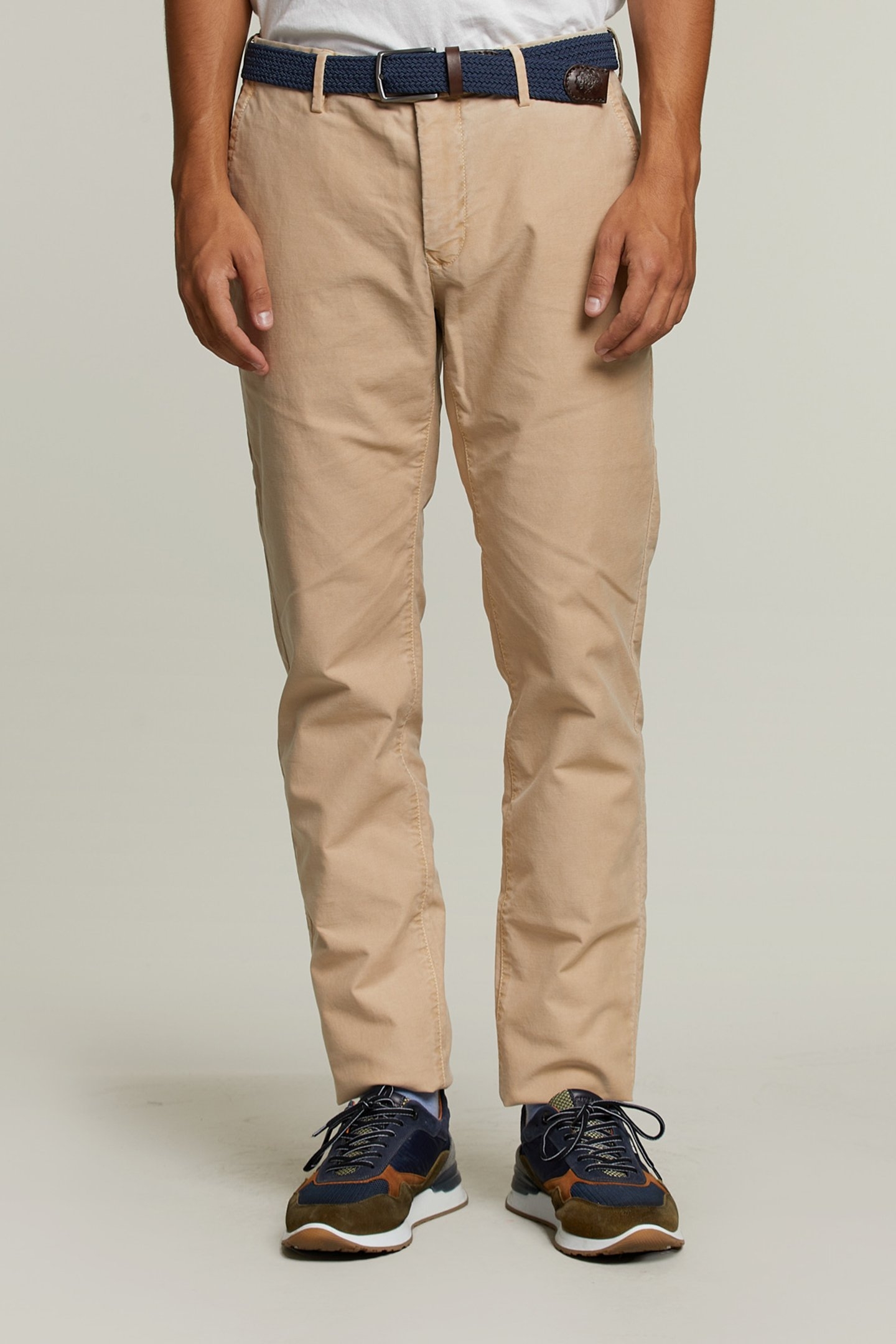 SLIM FIT COTTON CHINO BISCUIT 1