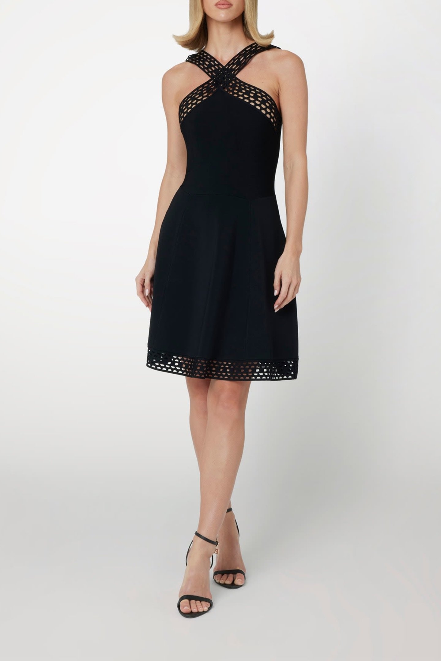 LUANA FIT AND FLARE JET BLACK A996 2