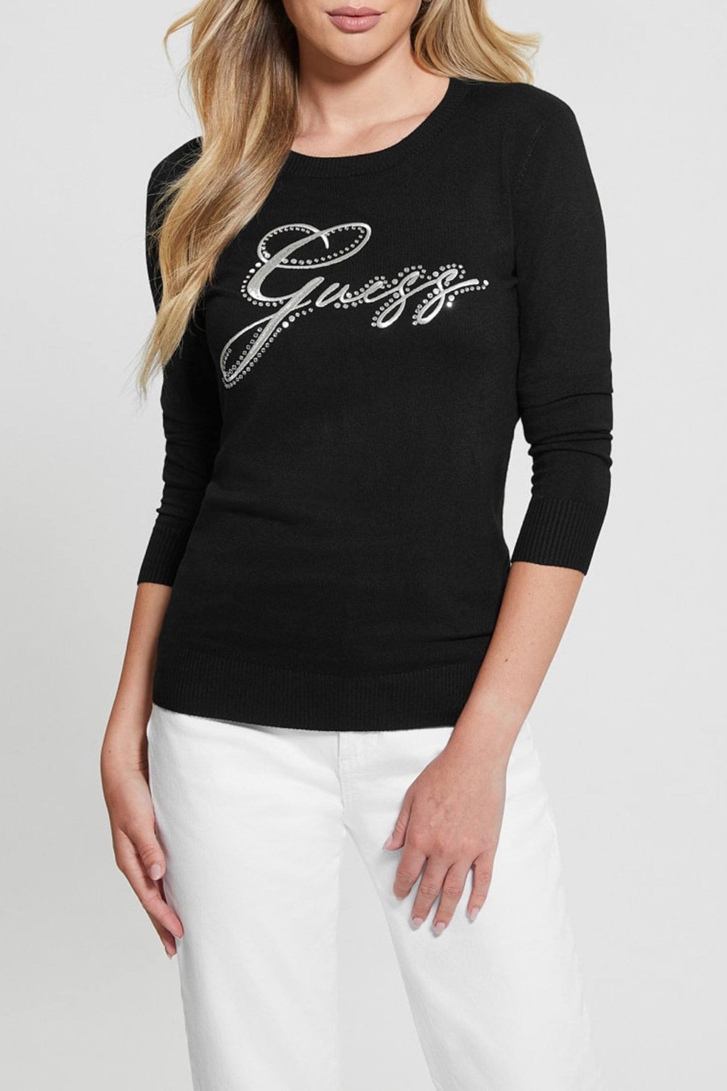 OLIVE LOGO RN LS SWT JET BLACK A996 1