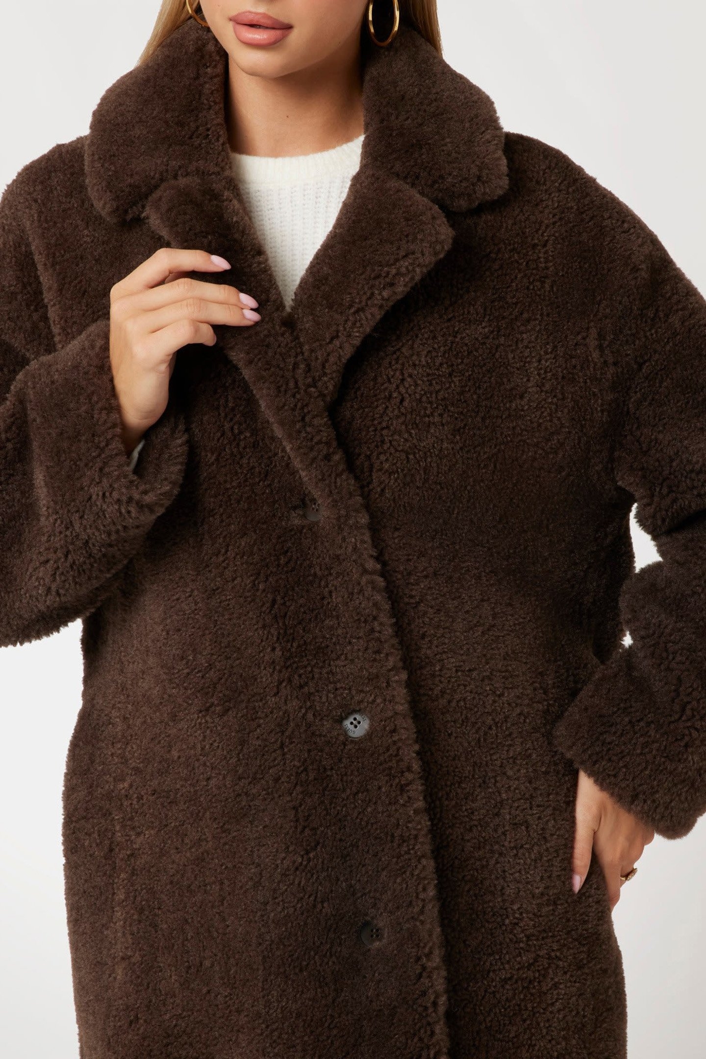 NEW ALINA LONG COAT CHOCOLATE BROWNIE 4