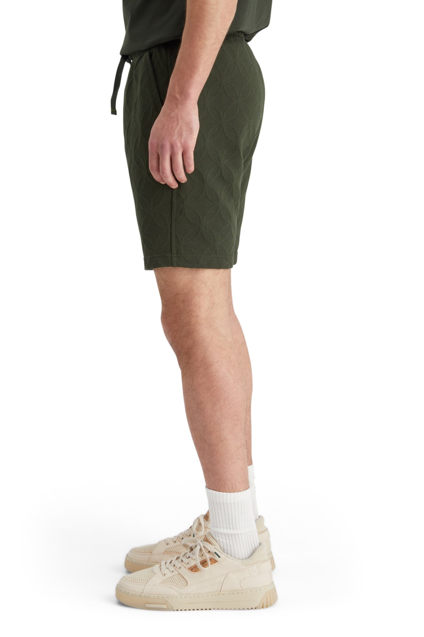 JACQUARD TERRY SWEATSHORTS HERITAGE GREEN 6