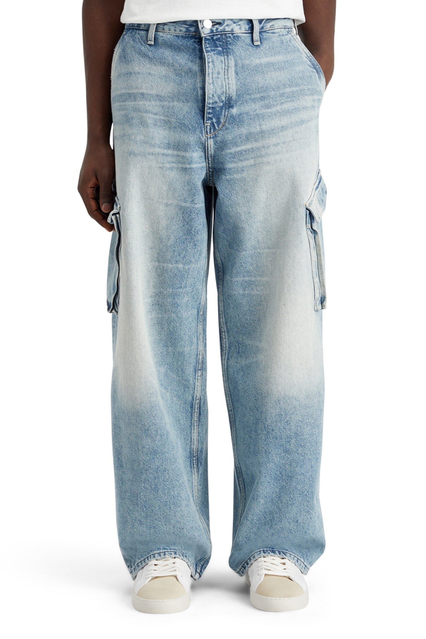 THE DAZE WIDE LEG CARGO JEANS - ROLLING ROAD 1