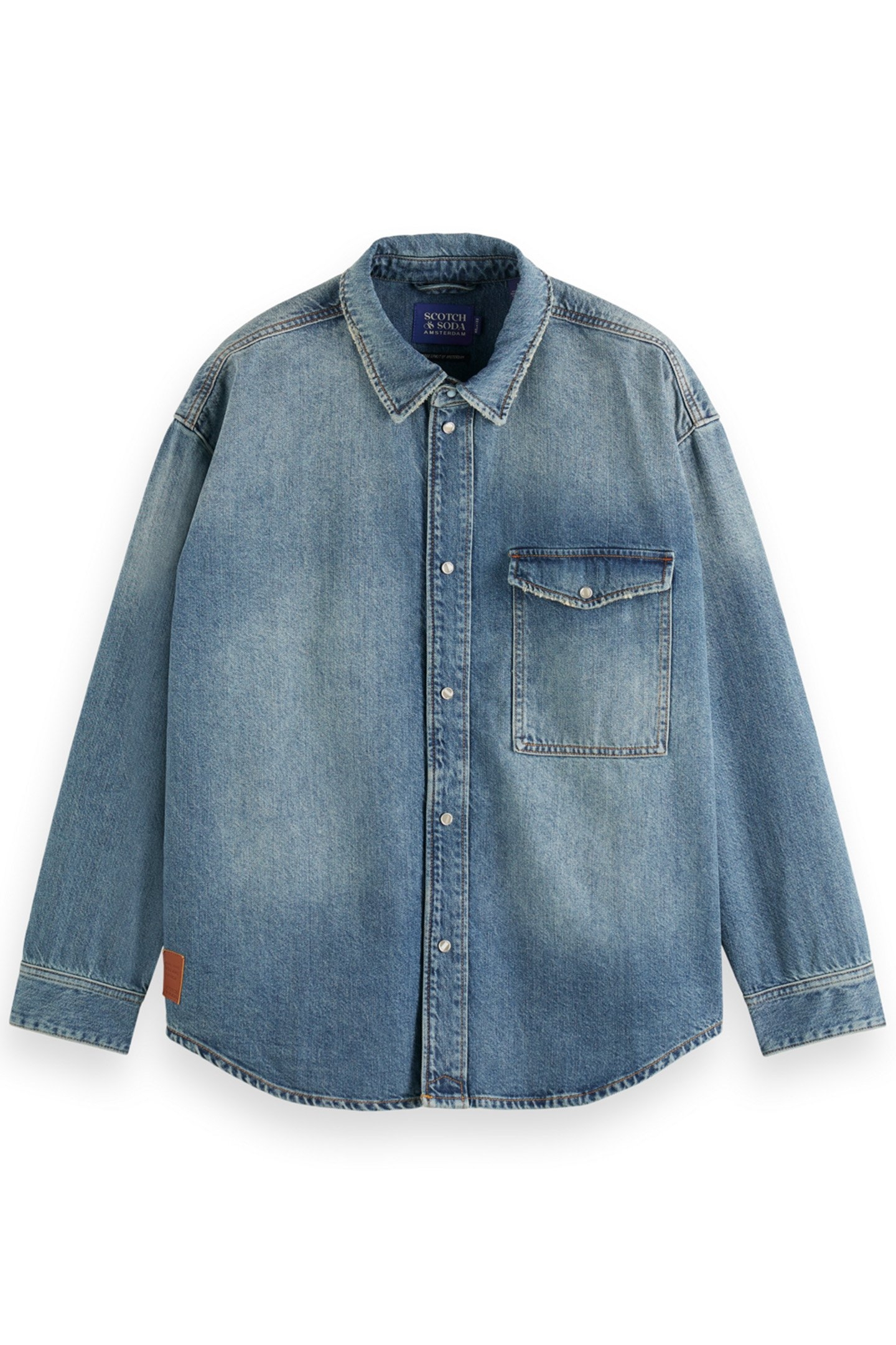 OVERSIZED WASHED DENIM SHIRT - FRISCO NIGHTS FRISCO NIGHTS 4