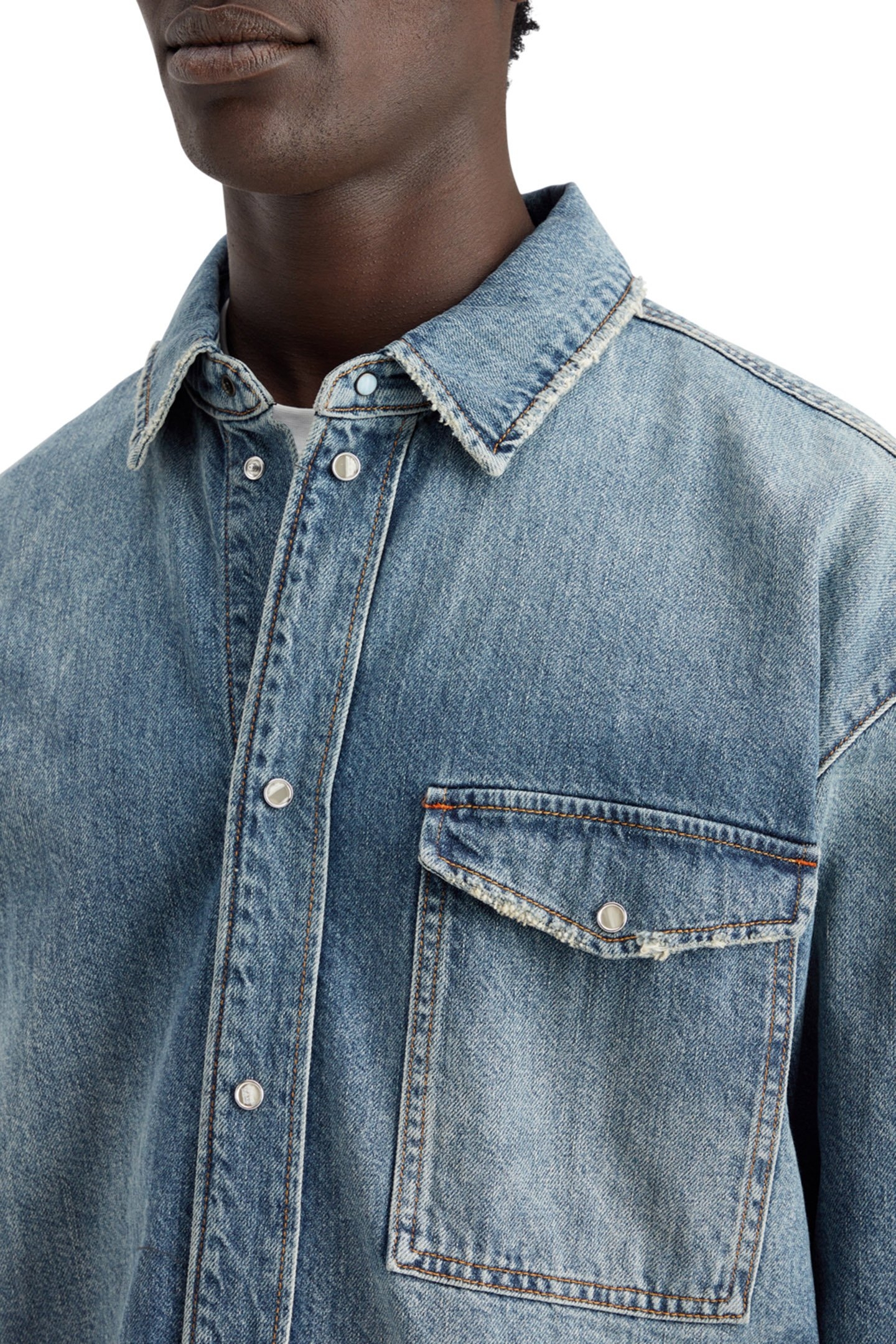 OVERSIZED WASHED DENIM SHIRT - FRISCO NIGHTS FRISCO NIGHTS 6