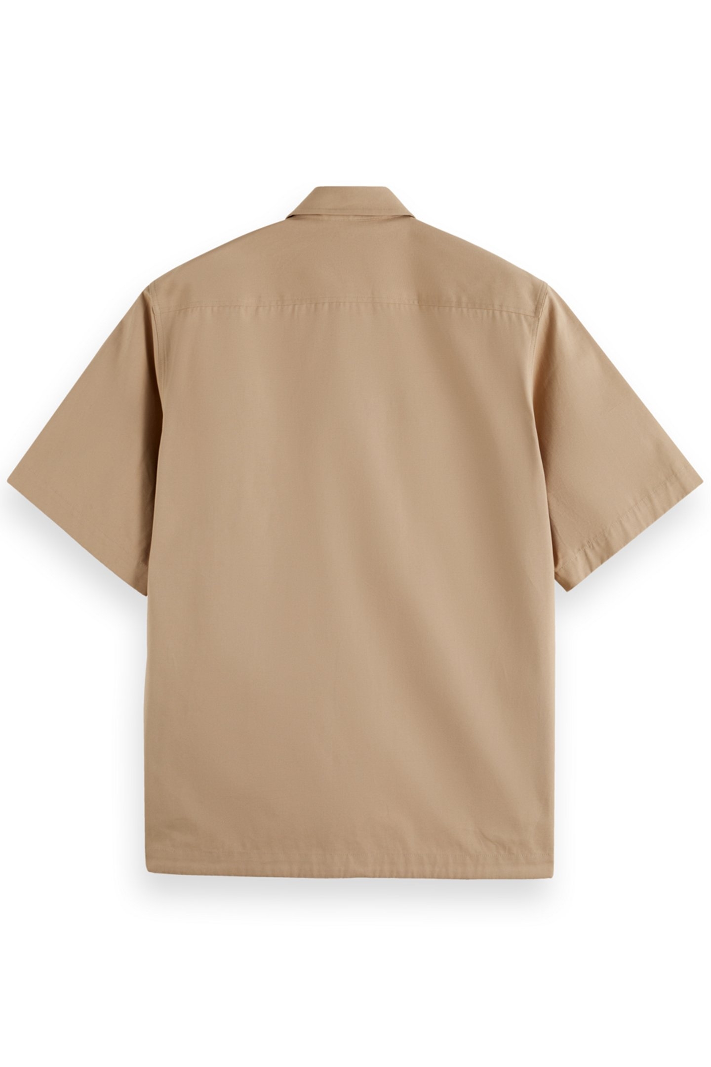 RELAXED FIT SOLID UTILITY SHIRT DESERT SAND 2