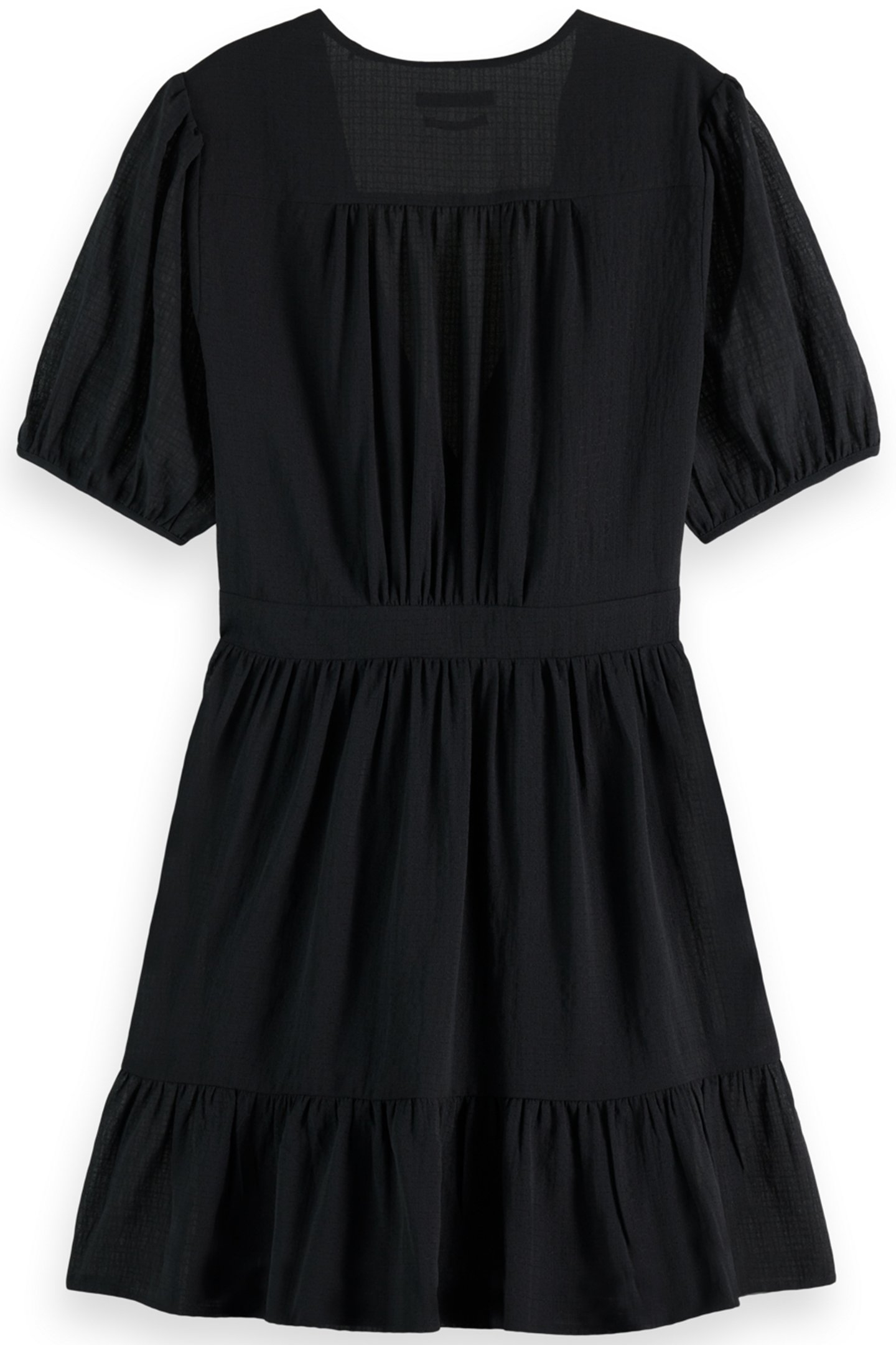 MINI WRAP DRESS EVENING BLACK 4