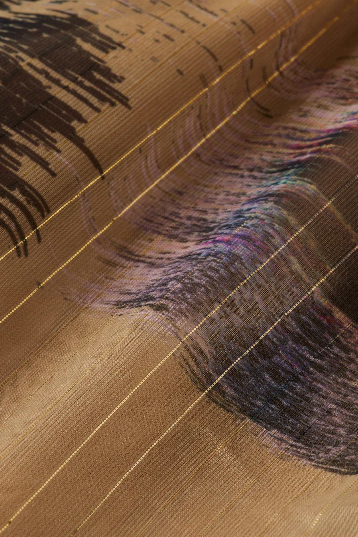 MAXI DRESS LUREX POETRY TAPESTRY MILITARY 3