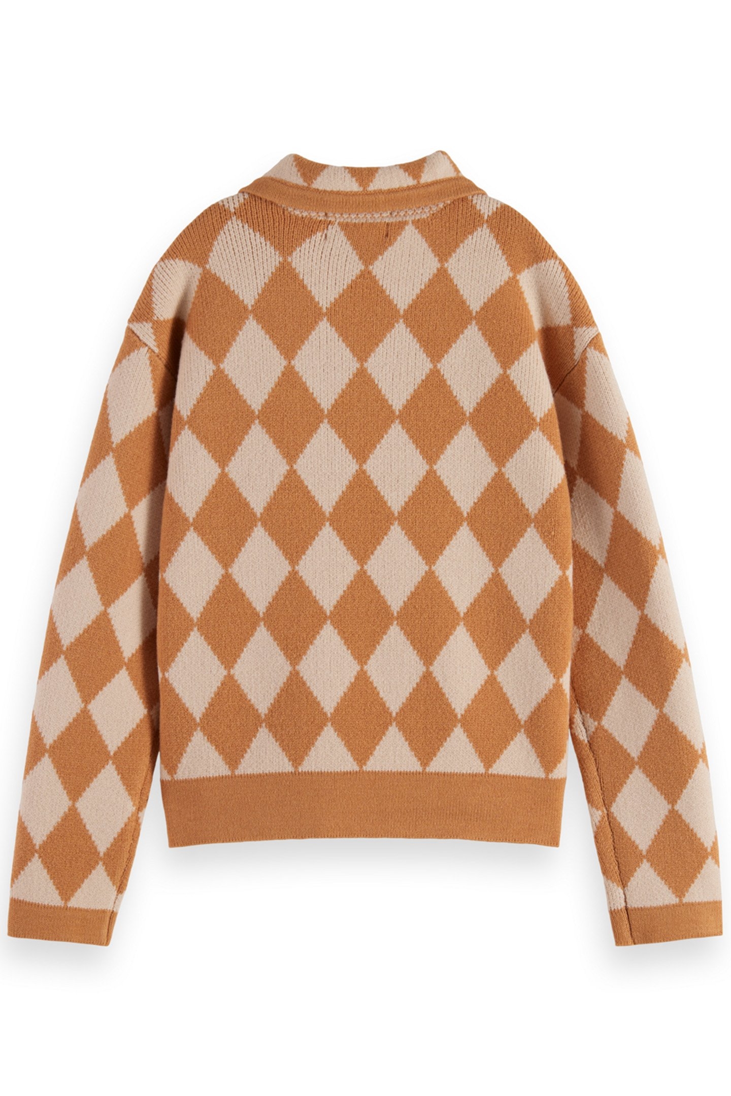 GIRL CHECKERBOARD KNITTED PULLOVER CHECKERBOARD MELANGE 2