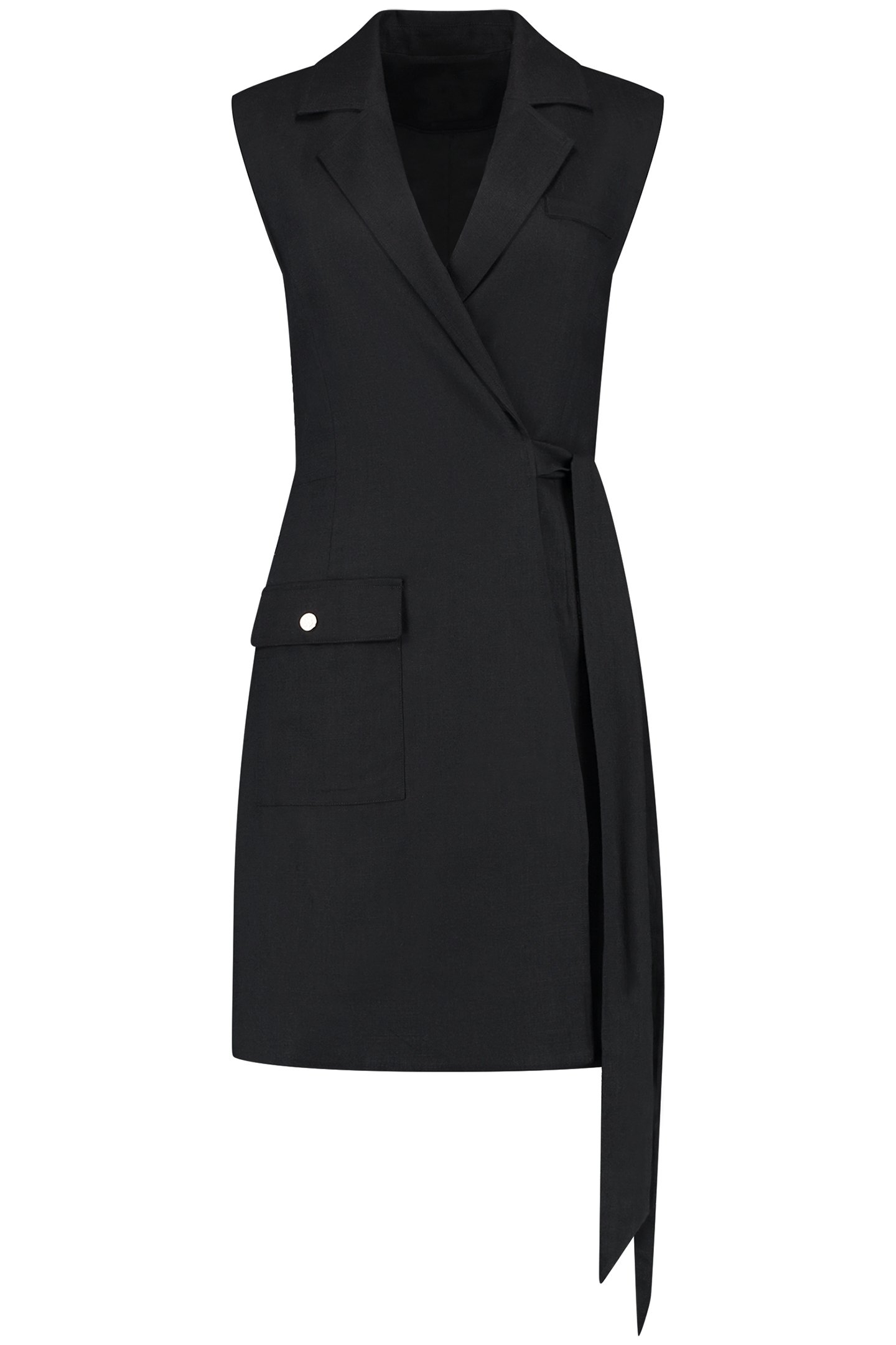 CHIA WRAP DRESS BLACK 2