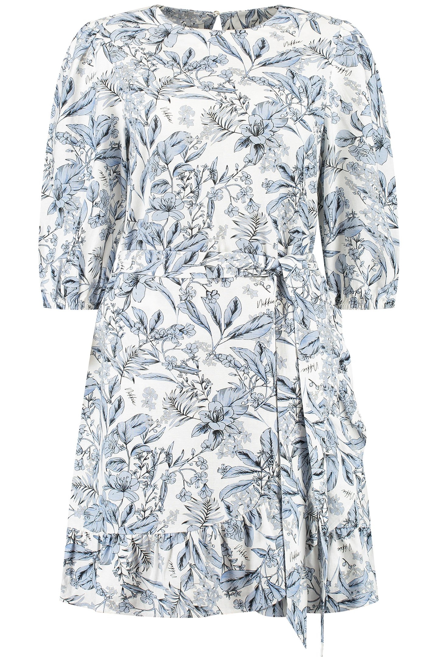 DOHA DRESS SMOKED BLUE/STAR WHITE 1