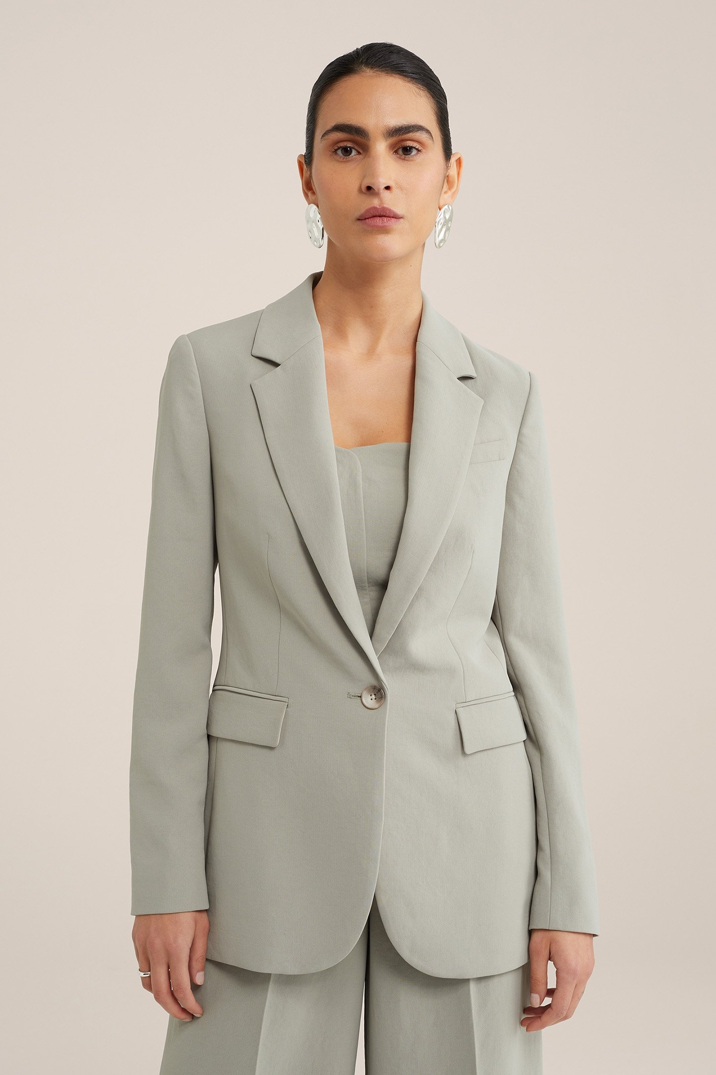 BLAZER PASTEL GREEN 1