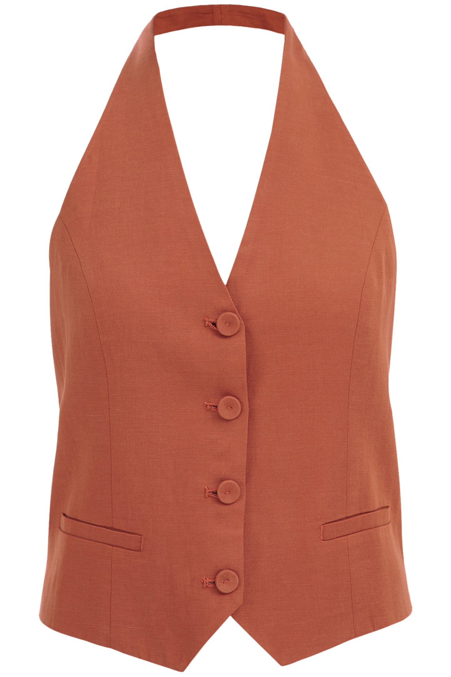 WAISTCOAT RUST BROWN 4