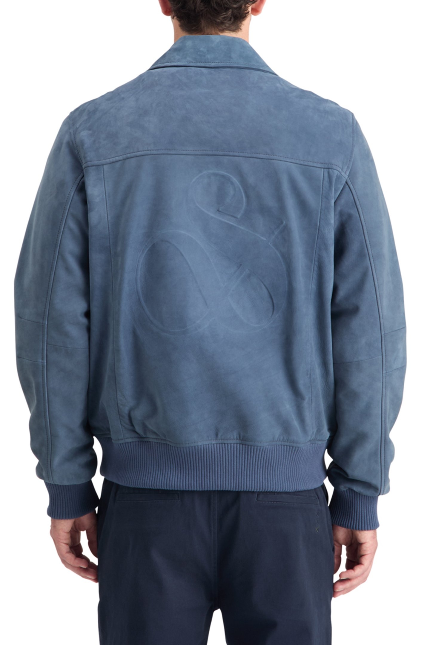 LEATHER BLOUSON JACKET HERITAGE BLUE 2