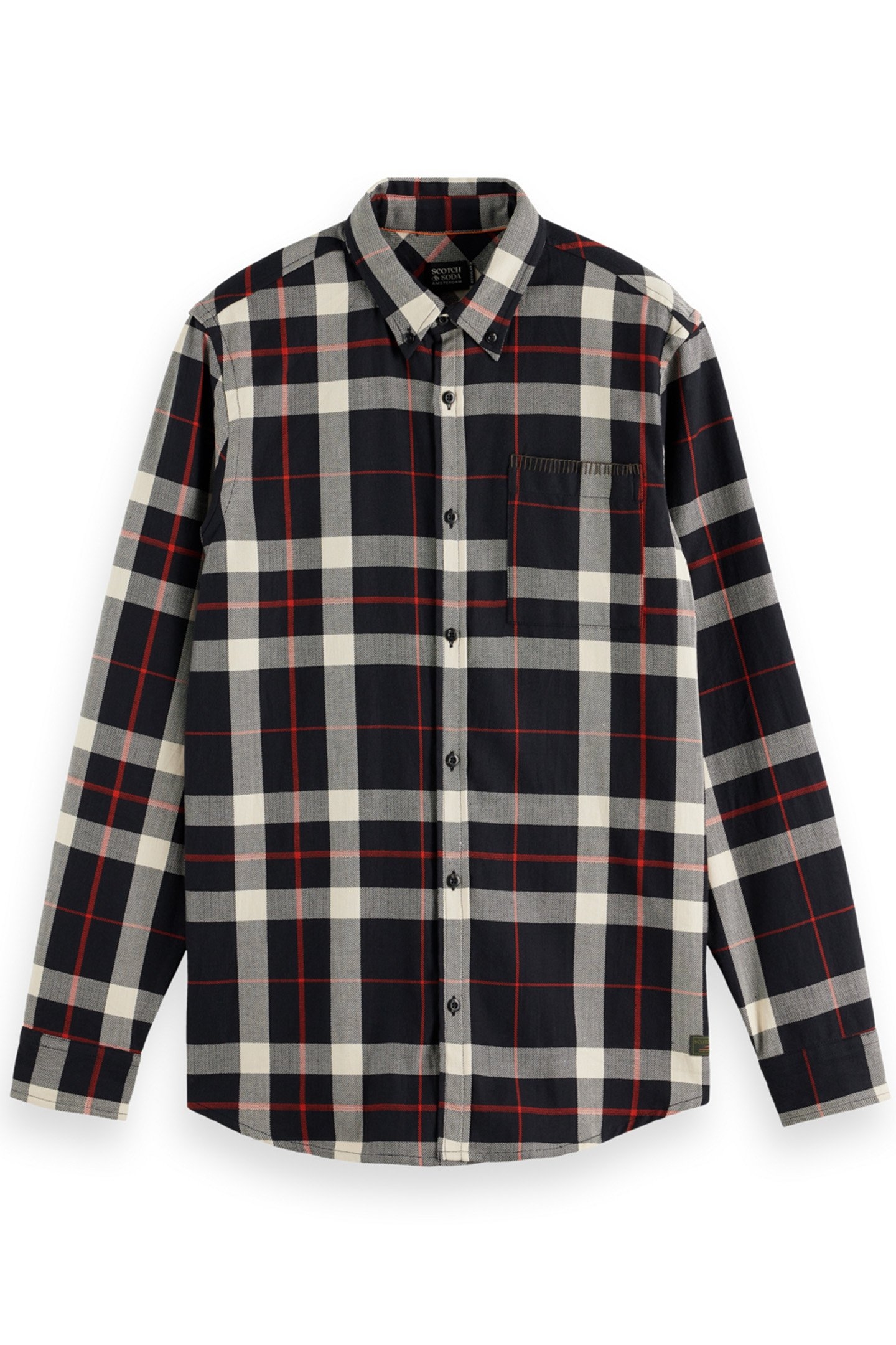 HERRINGBONE CHECK SHIRT BLACK CHECK 4