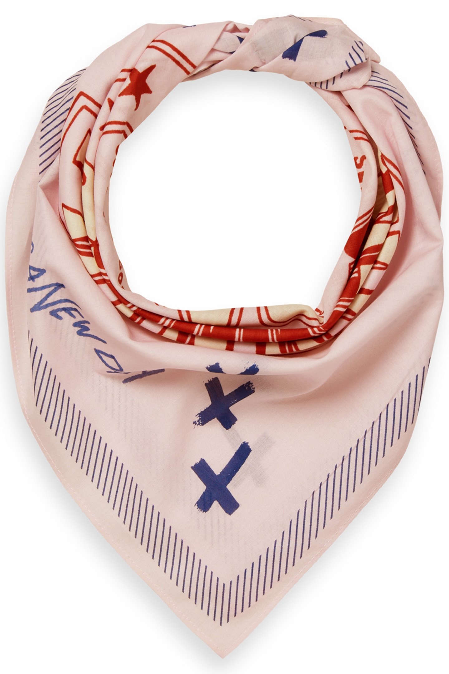 JOE JONAS X SCOTCH SODA PRINTED BANDANA STRAWBERRY ICE 1