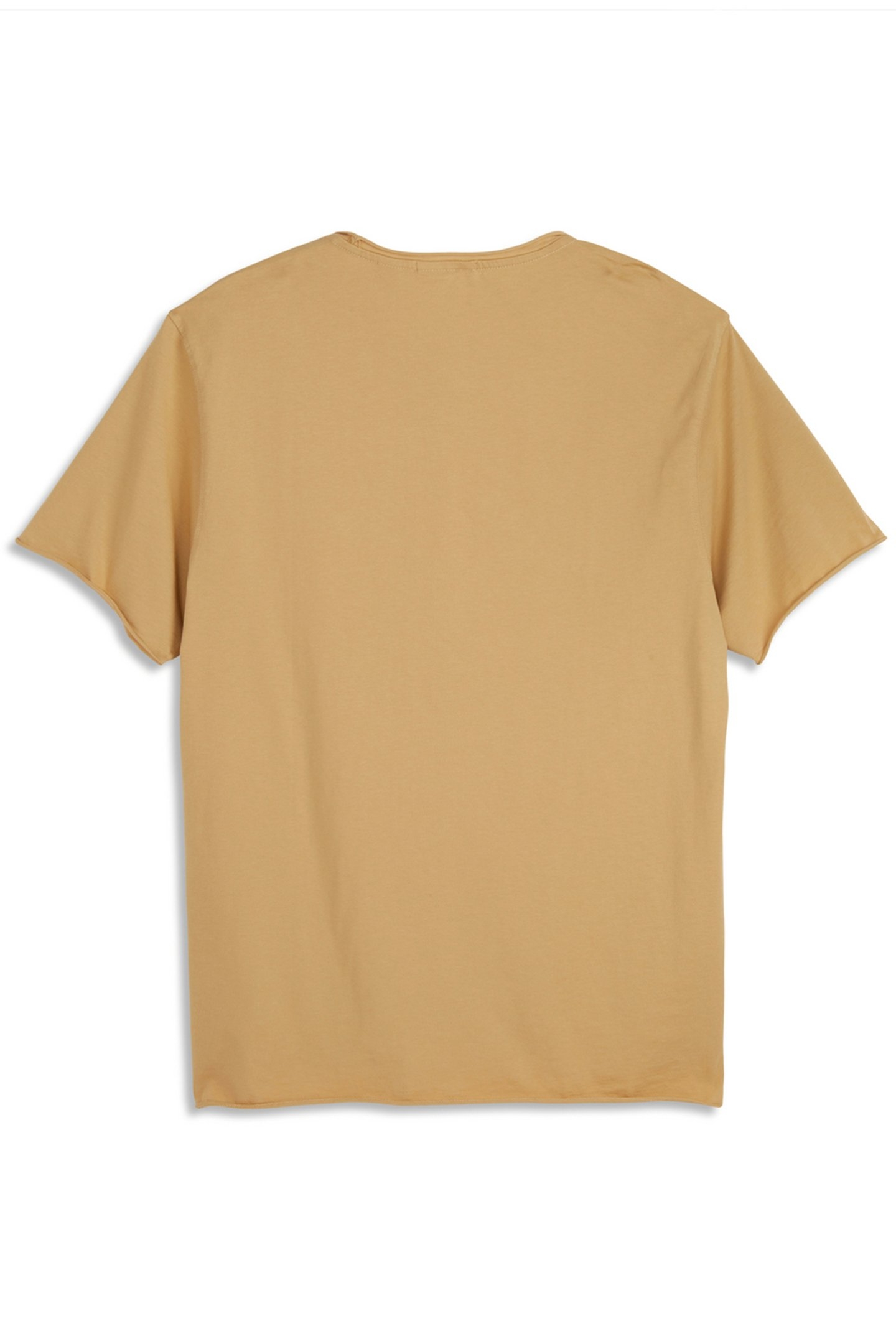 SS ROLL NECK TEE LT PASTEL BROWN 4