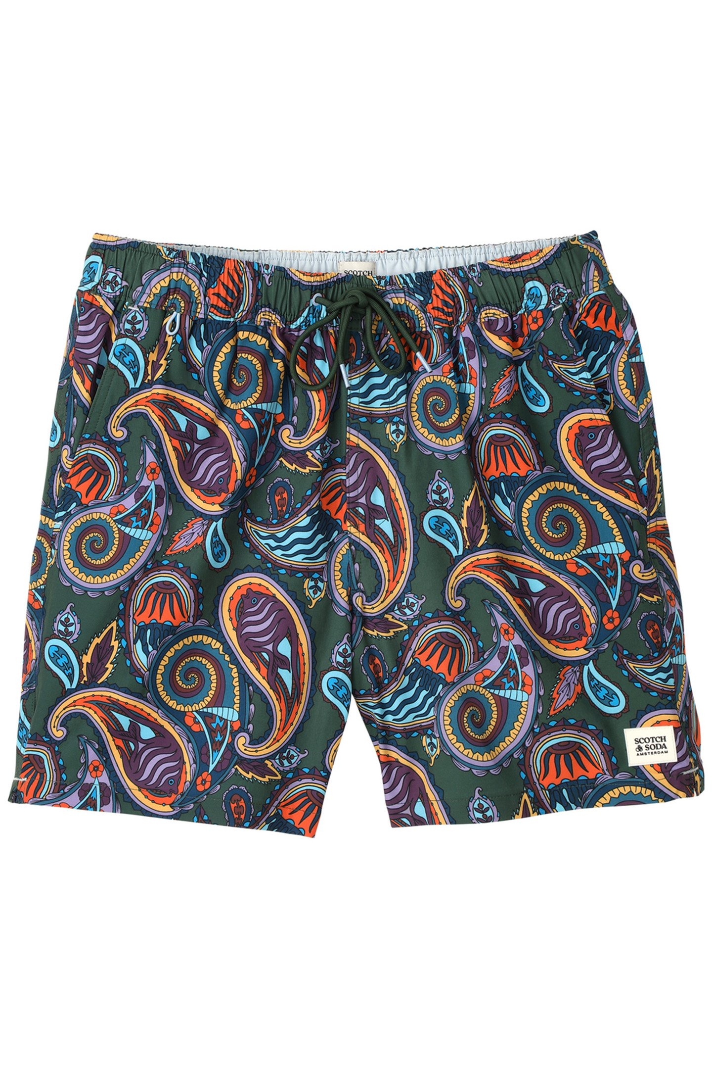 MIAMI ICE SWIM TRUNK DARK GREEN 1