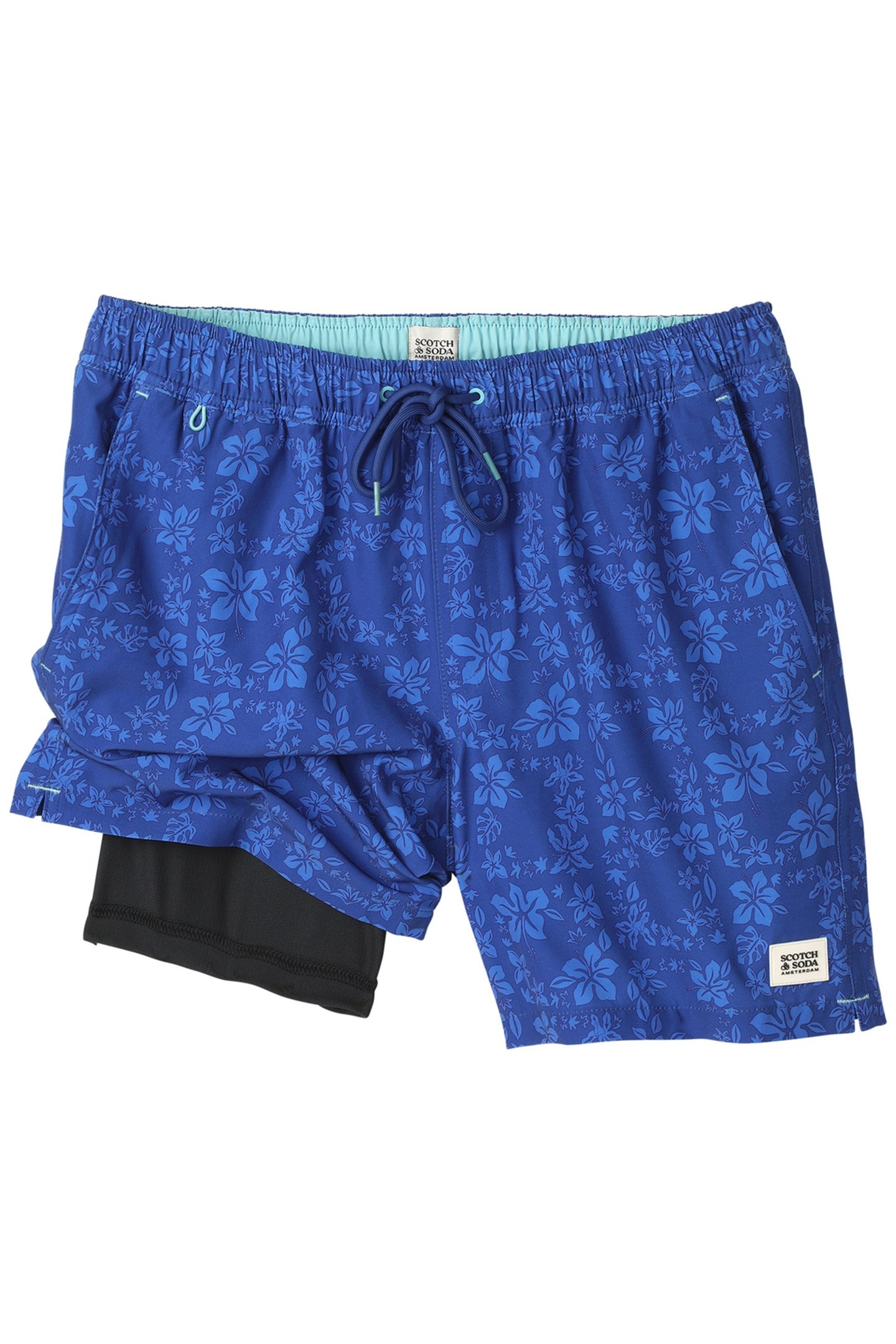 FLORAL MAZE SWIM TRUNK NAVY/BRIGHT 3