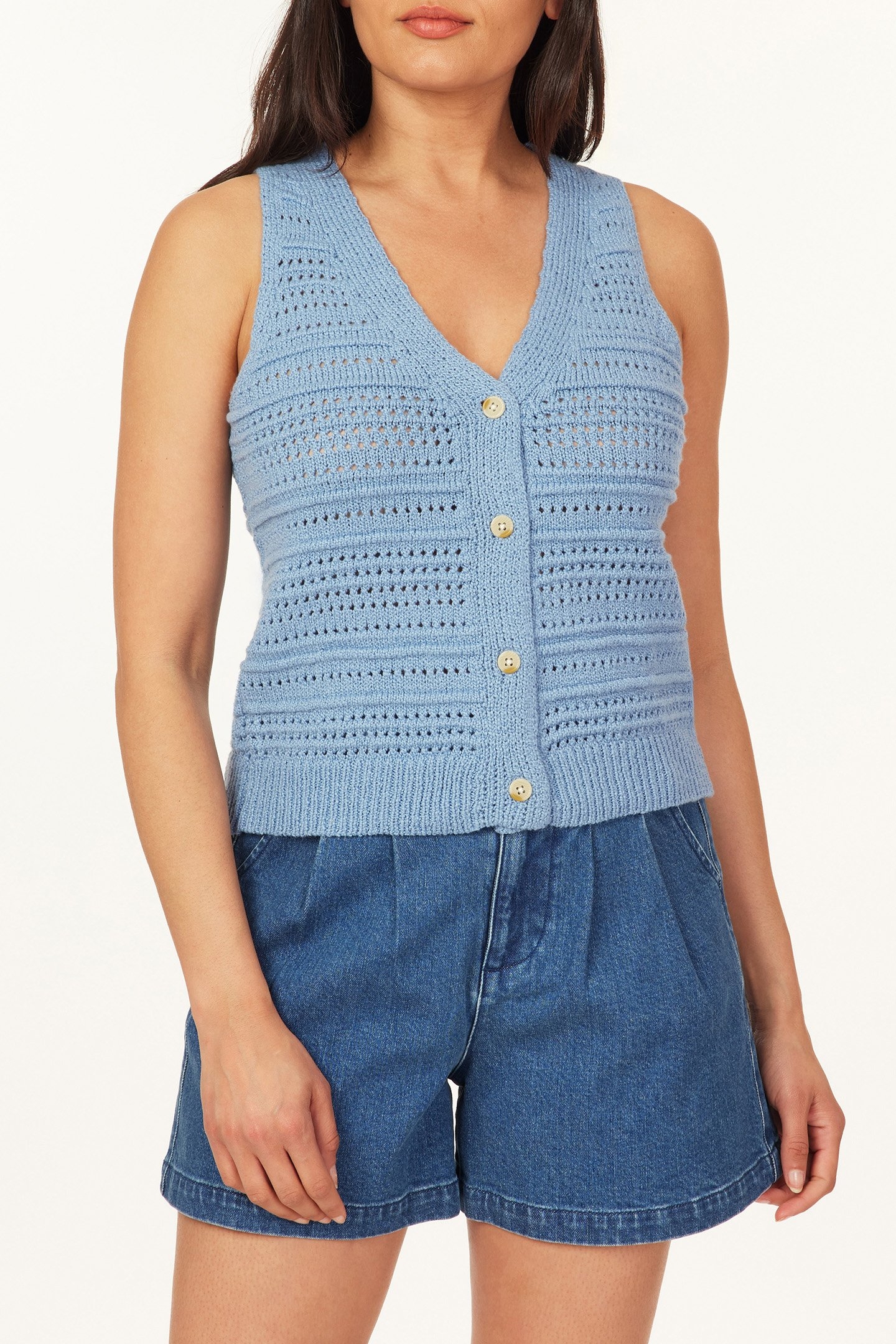 OPEN KNIT VEST ALLURE 1