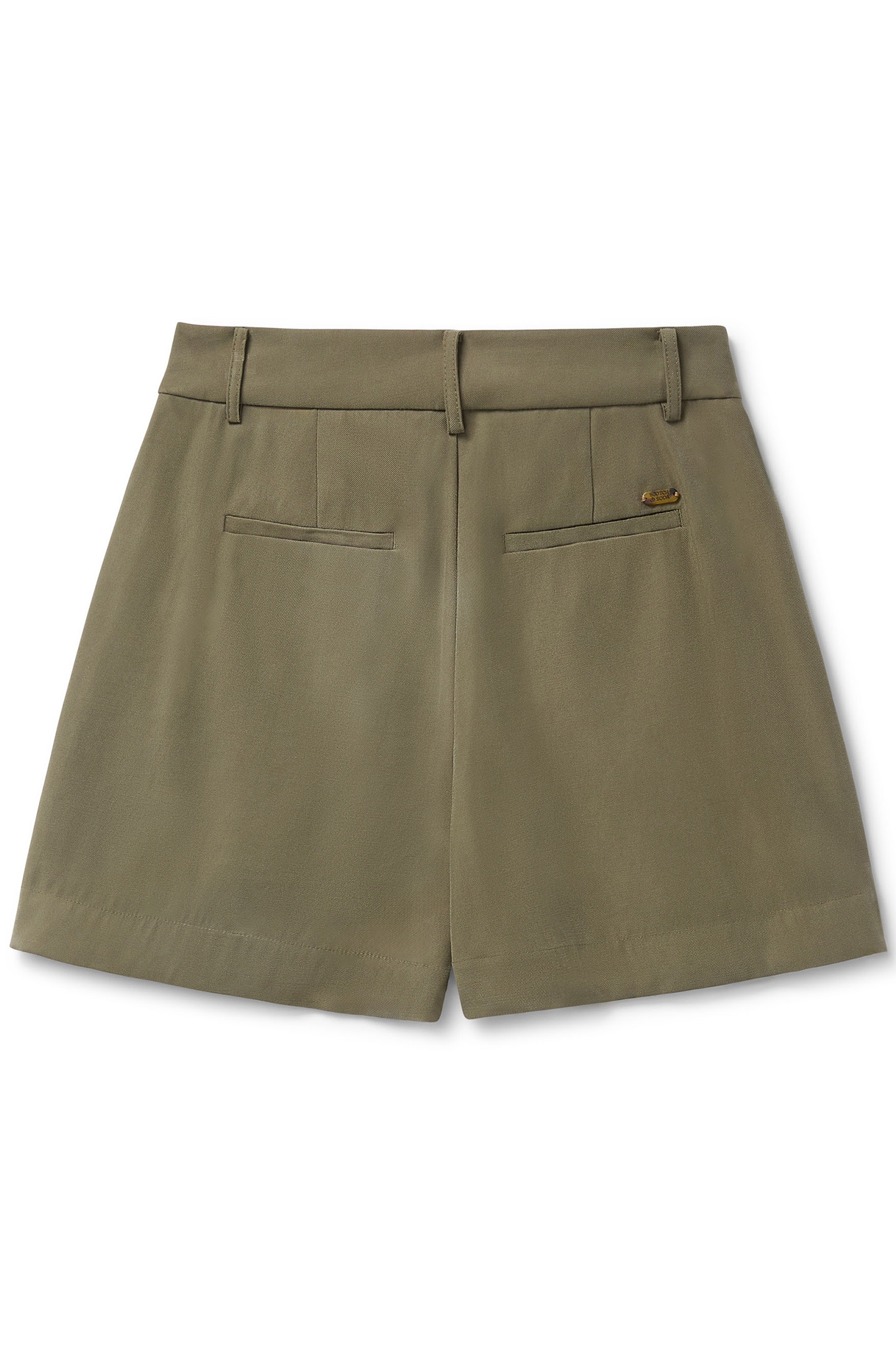 TAILORED PLEAT SHORTS DUSKY OLIVE 4