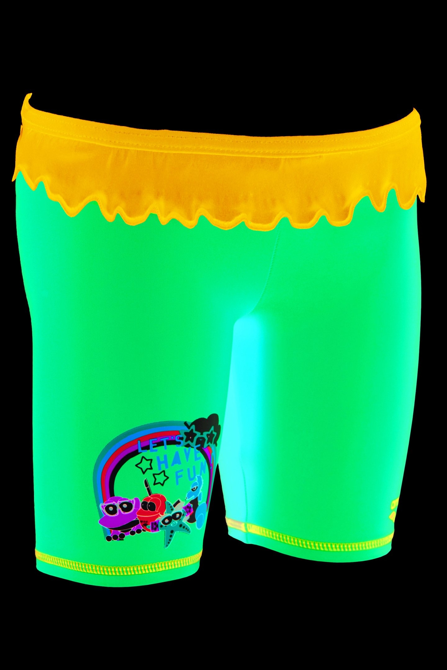 AWT KIDS GIRL UV JAMMER FREAK ROSE-NEON BLUE 5