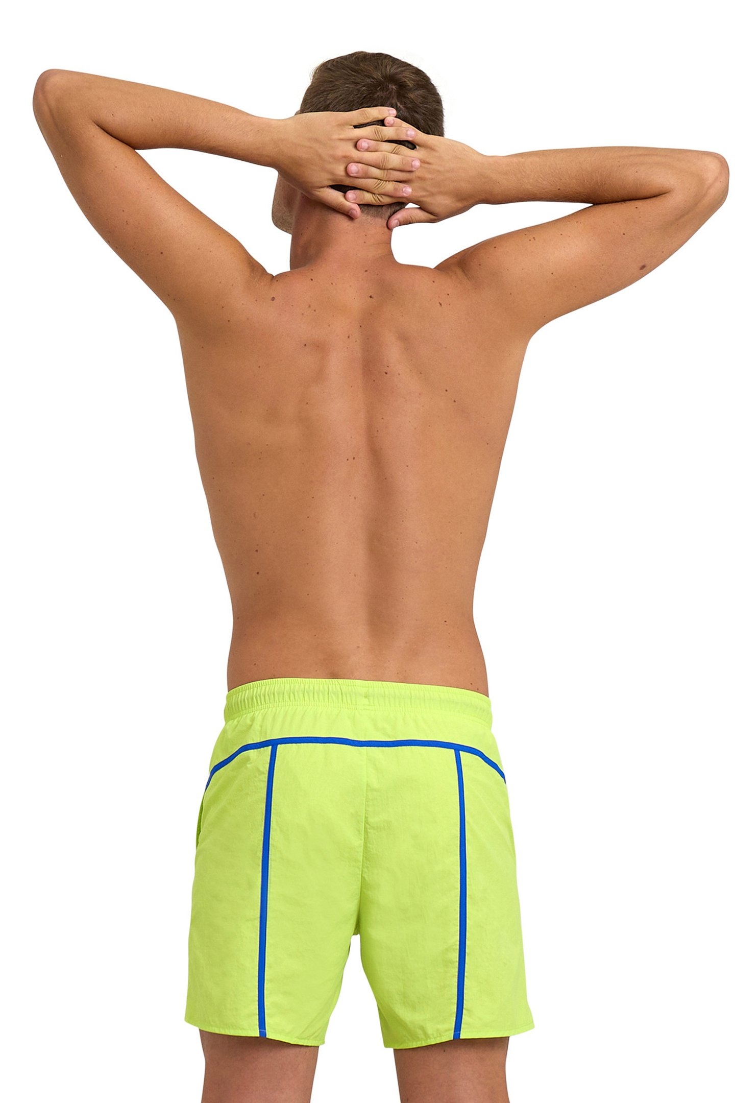 MEN'S ARENA PRO_FILE BEACH BOXER SOFT GREEN-NEON BLUE 2