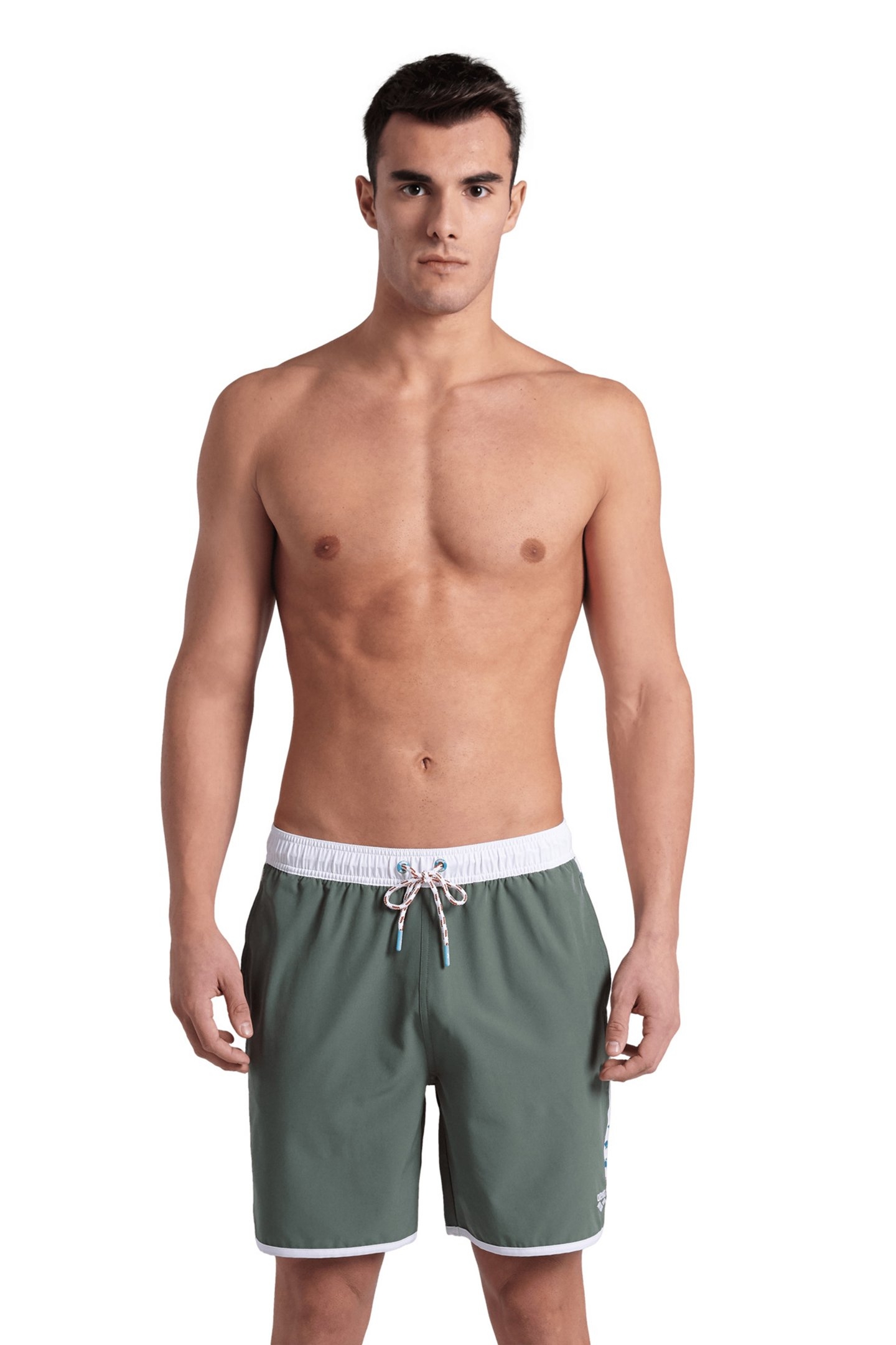 ICONS TEAM STRIPE UNISEX BERMUDA SAGE-WHITE-BLUE COSMO 1