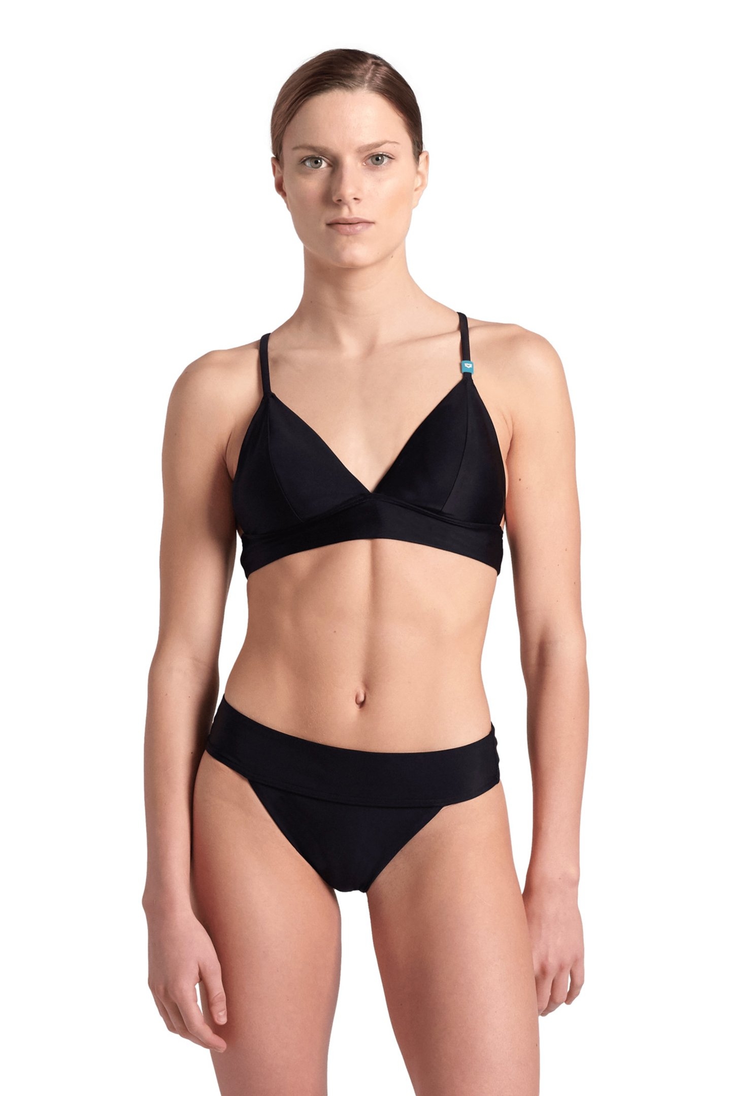 WOMEN'S ARENA ESSENTIALS BIKINI TRIANGLE BLACK 1