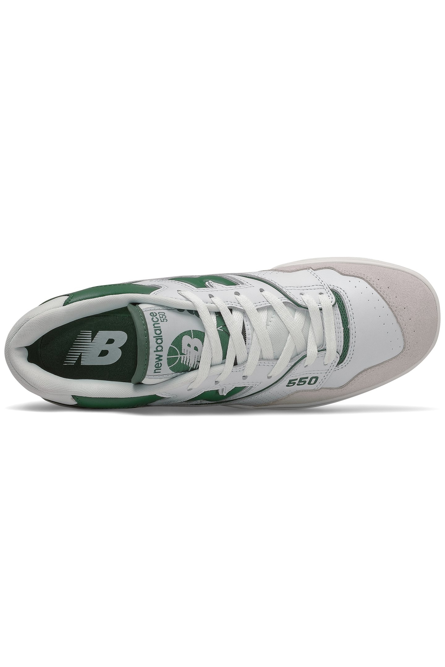 BB550WT1 SNEAKERS IN WHITE & GREEN 3
