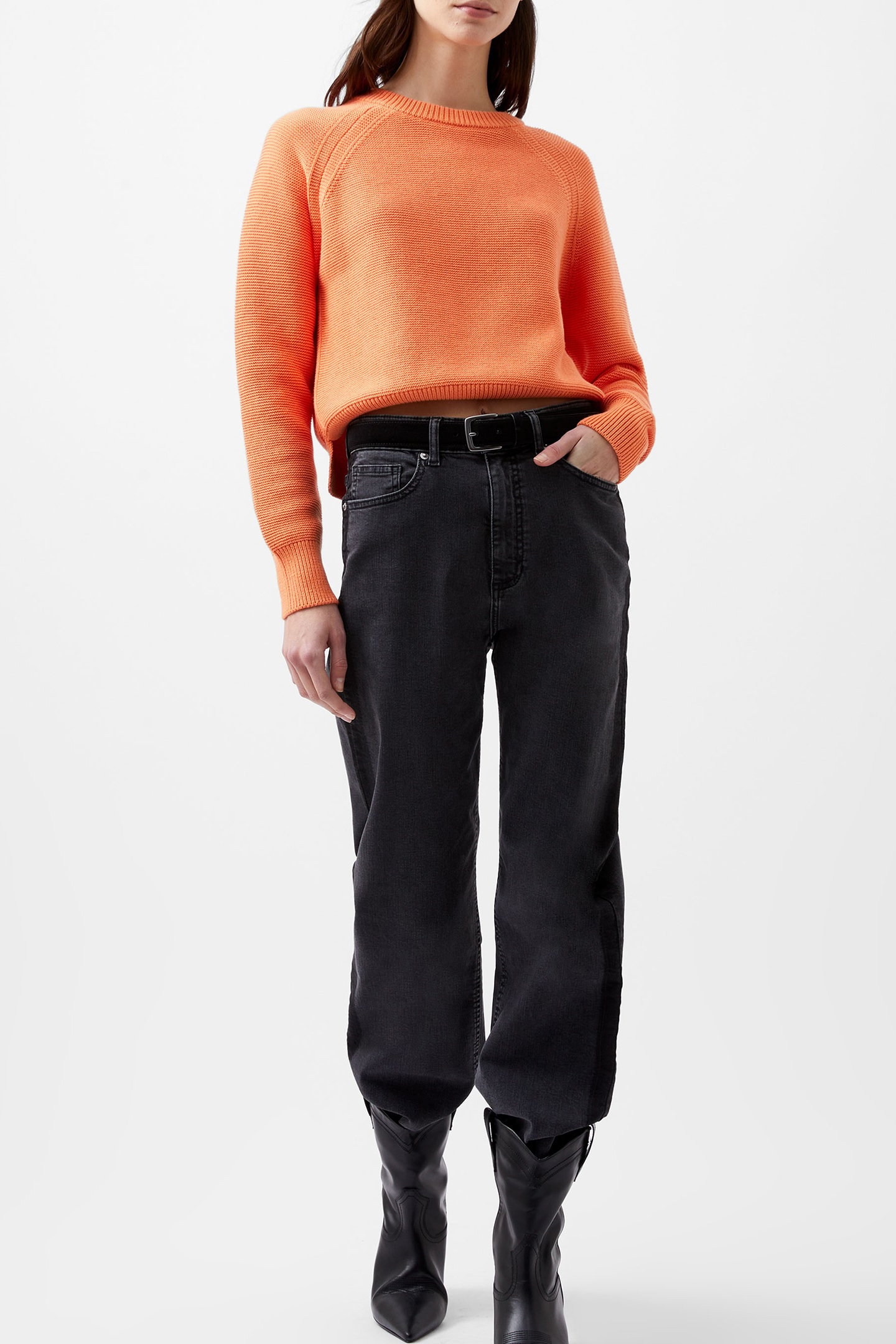 LILY MOZART L/S CREW NK JUMPER CORAL ROSE 1